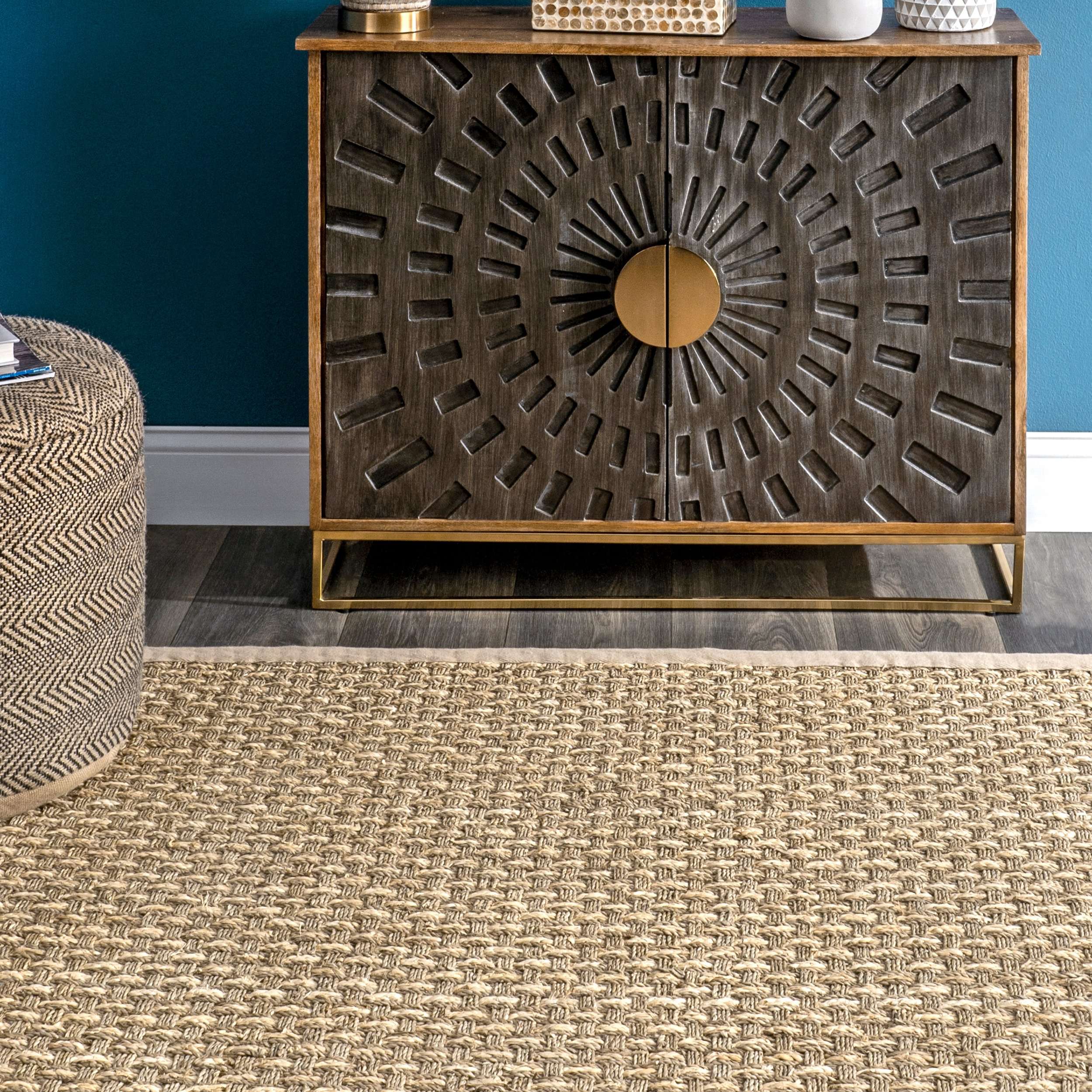 Spero Seagrass Basketweave Area Rug - Image 4