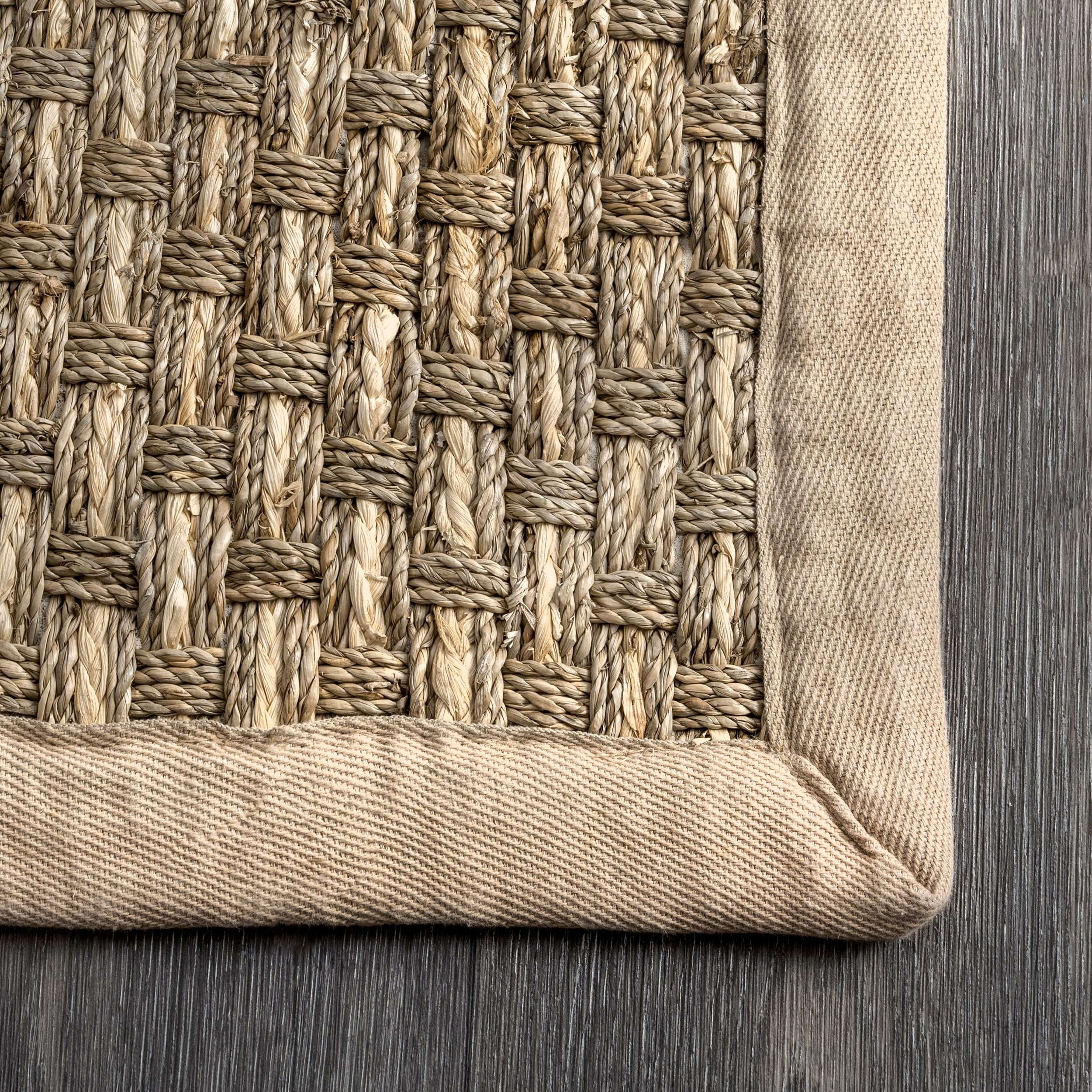 Spero Seagrass Basketweave Area Rug - Image 6