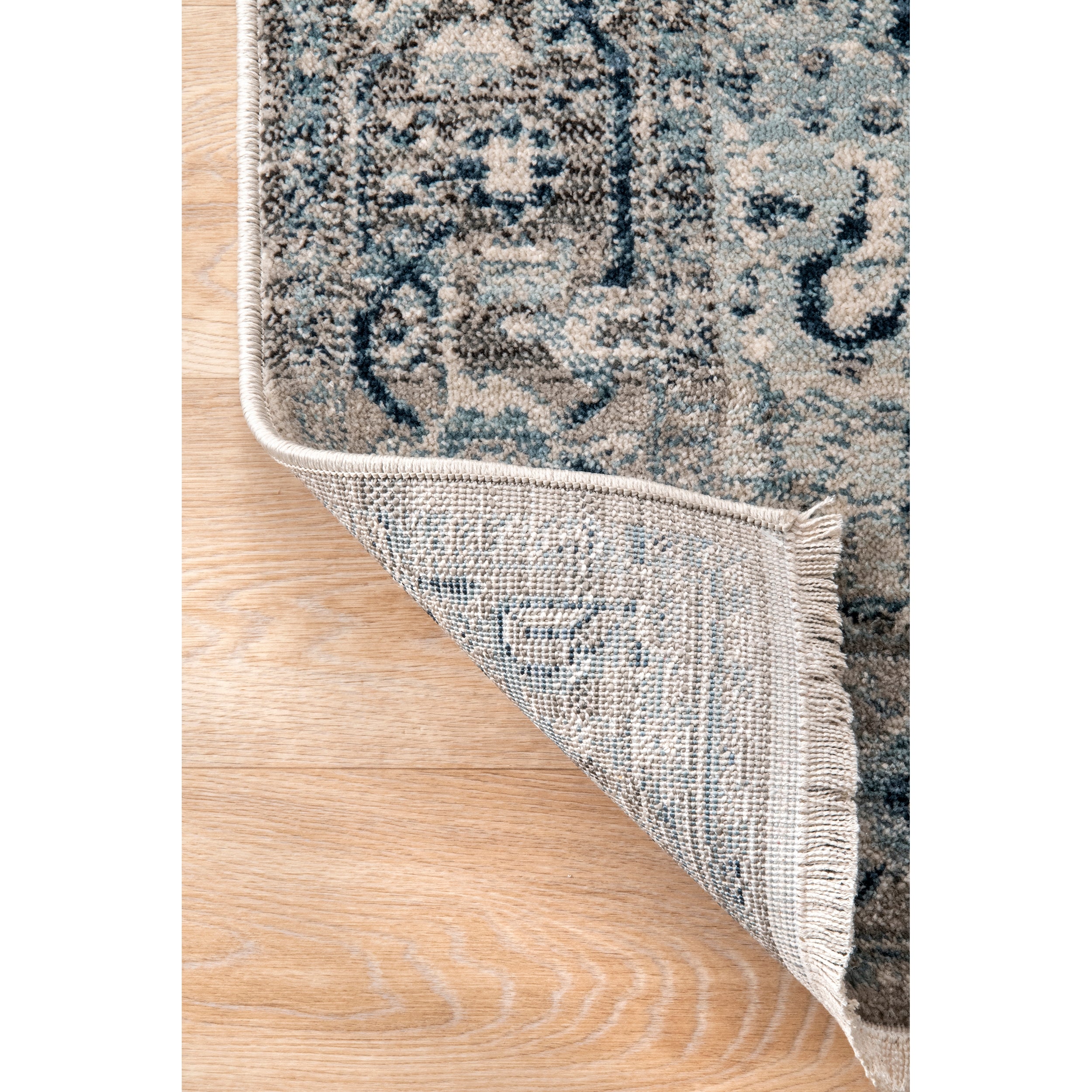 Vintage Harriet Medallion Fringe Area Rug - Image 6