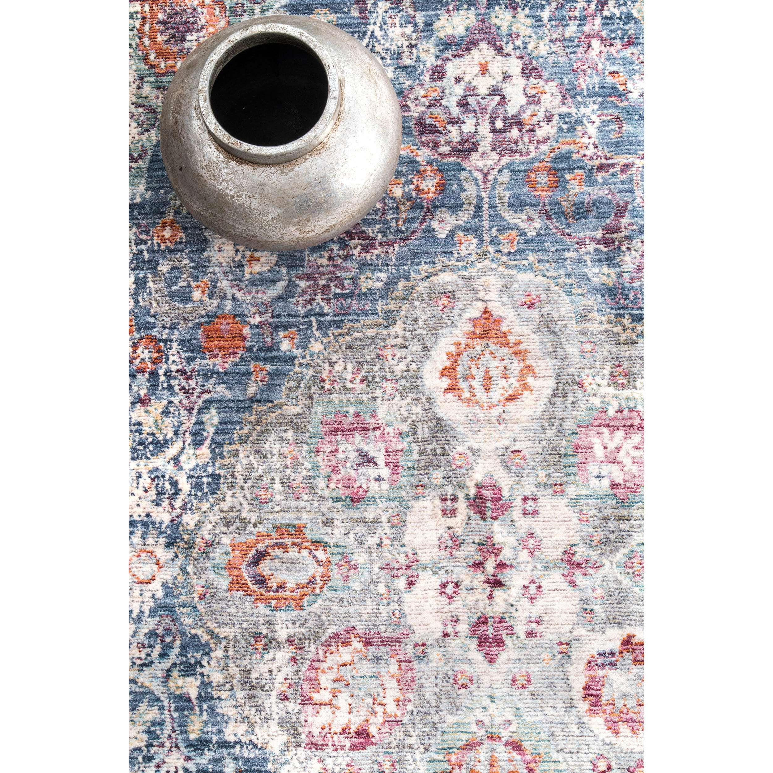 Vintage Glynn Medallion Fringe Area Rug - Image 5