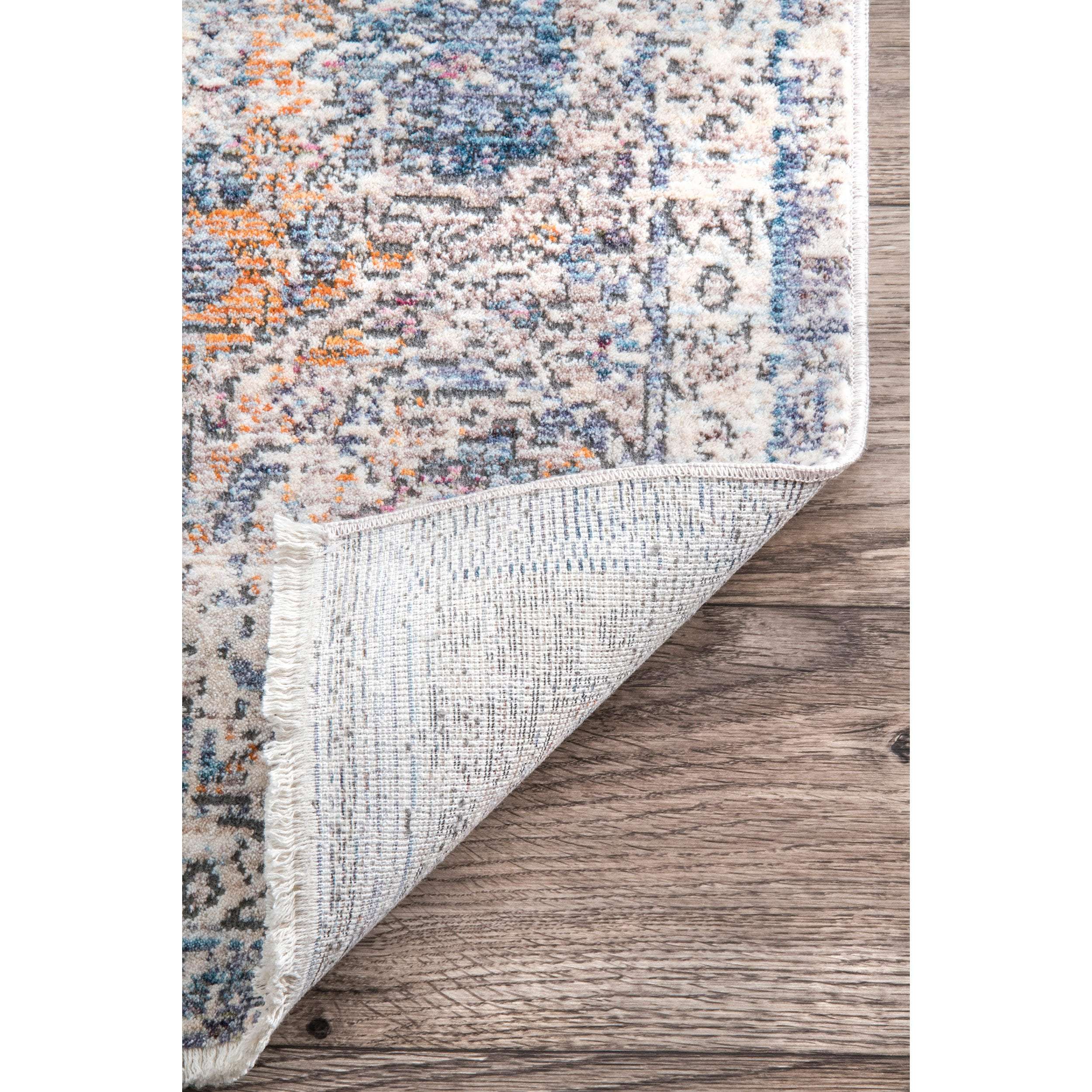 Vintage Toni Medallion Fringe Area Rug - Image 4