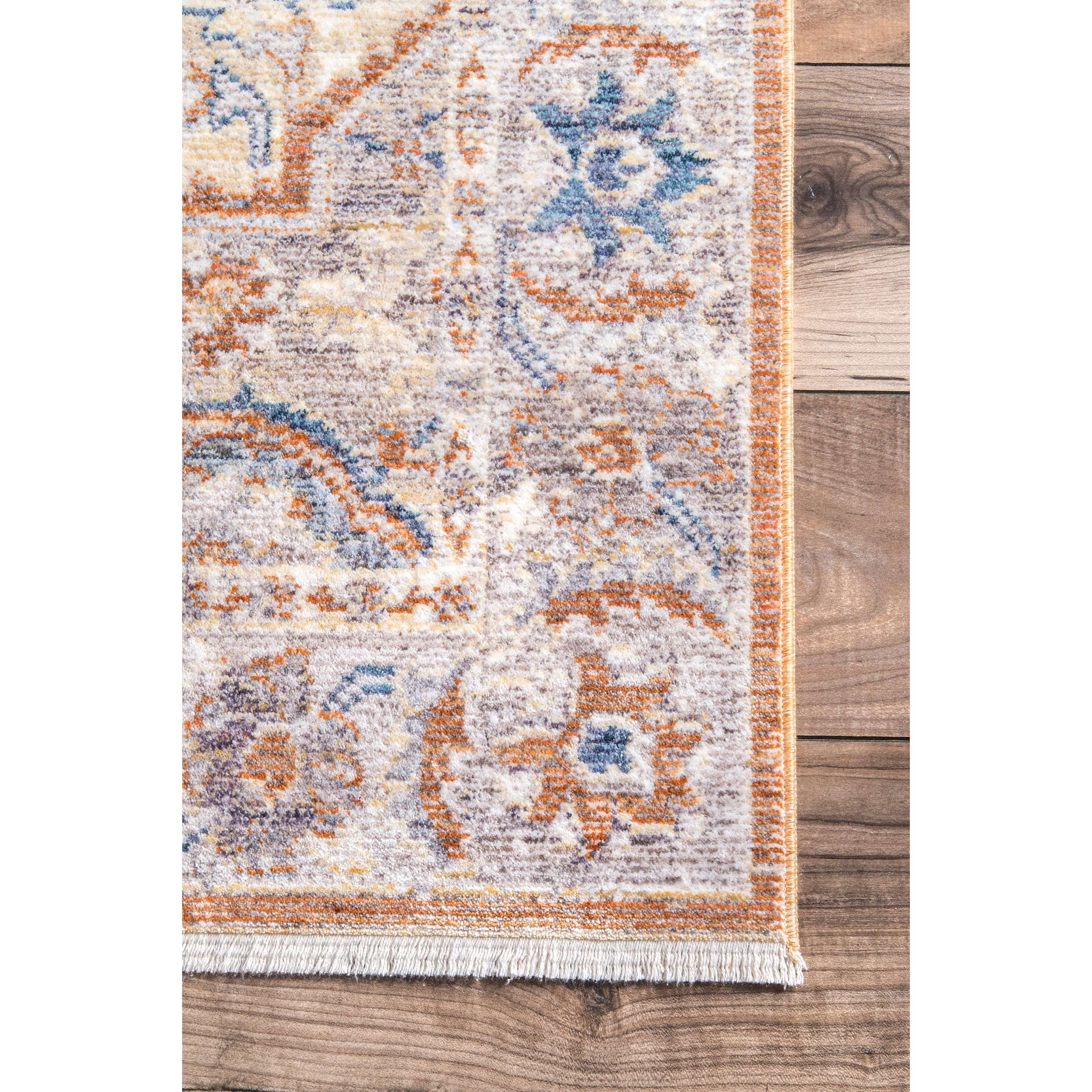 Vintage Elle Tribal Fringe Area Rug - Image 3