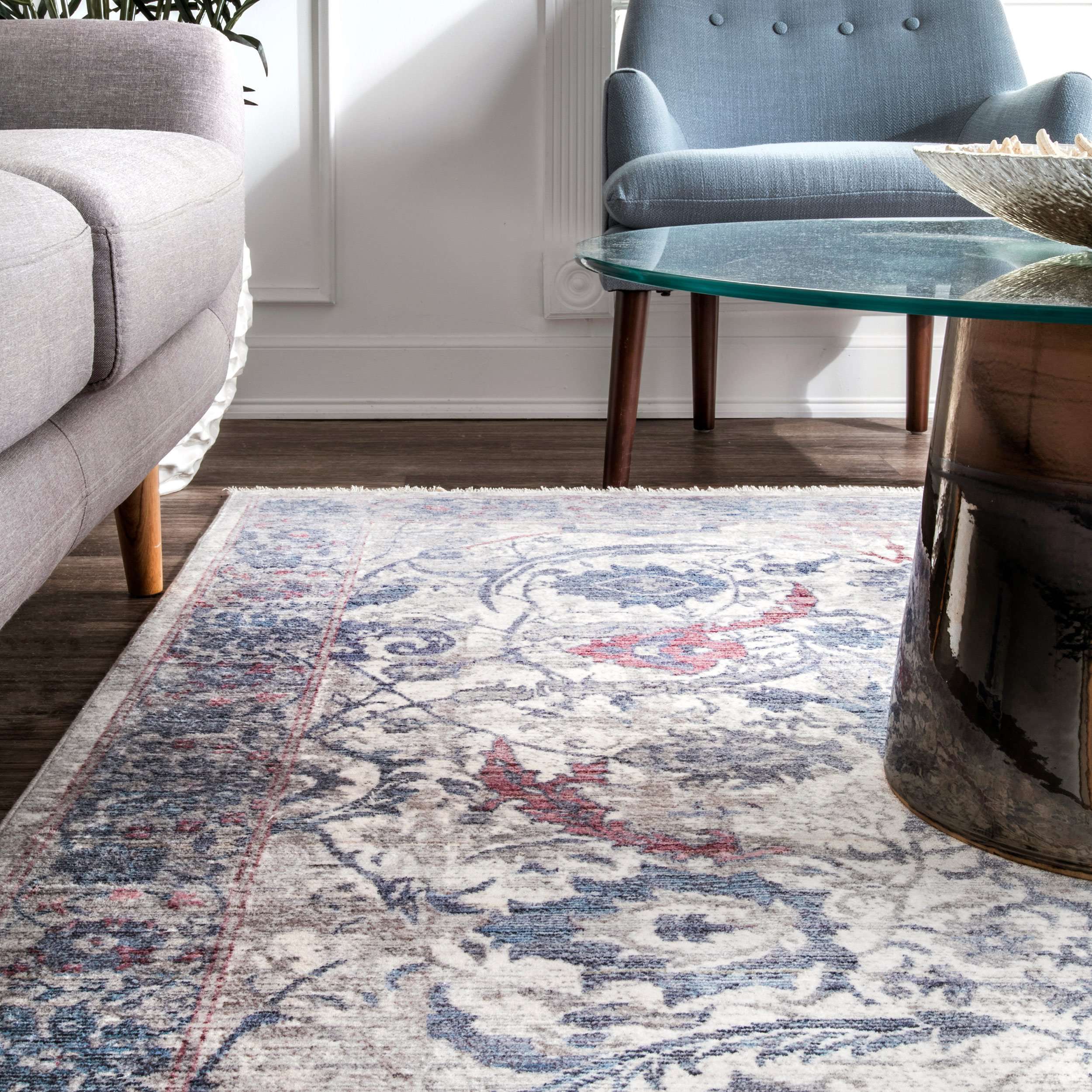 Vintage Sonia Persian Fringe Area Rug - Image 11