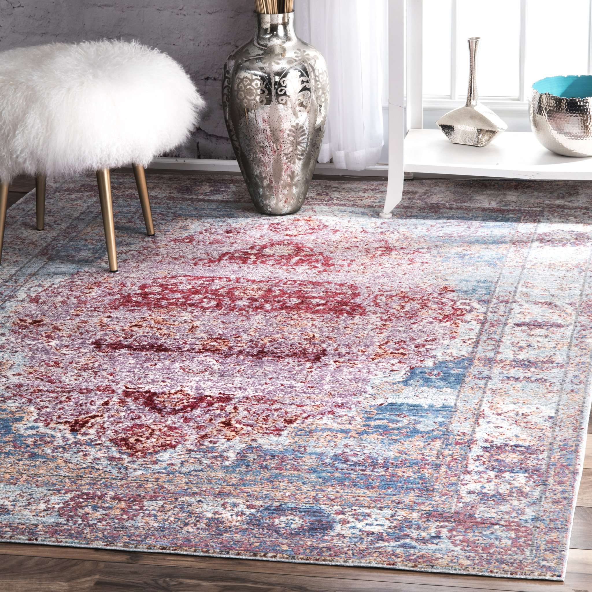 Vintage Medallion Elmer Area Rug - Image 6