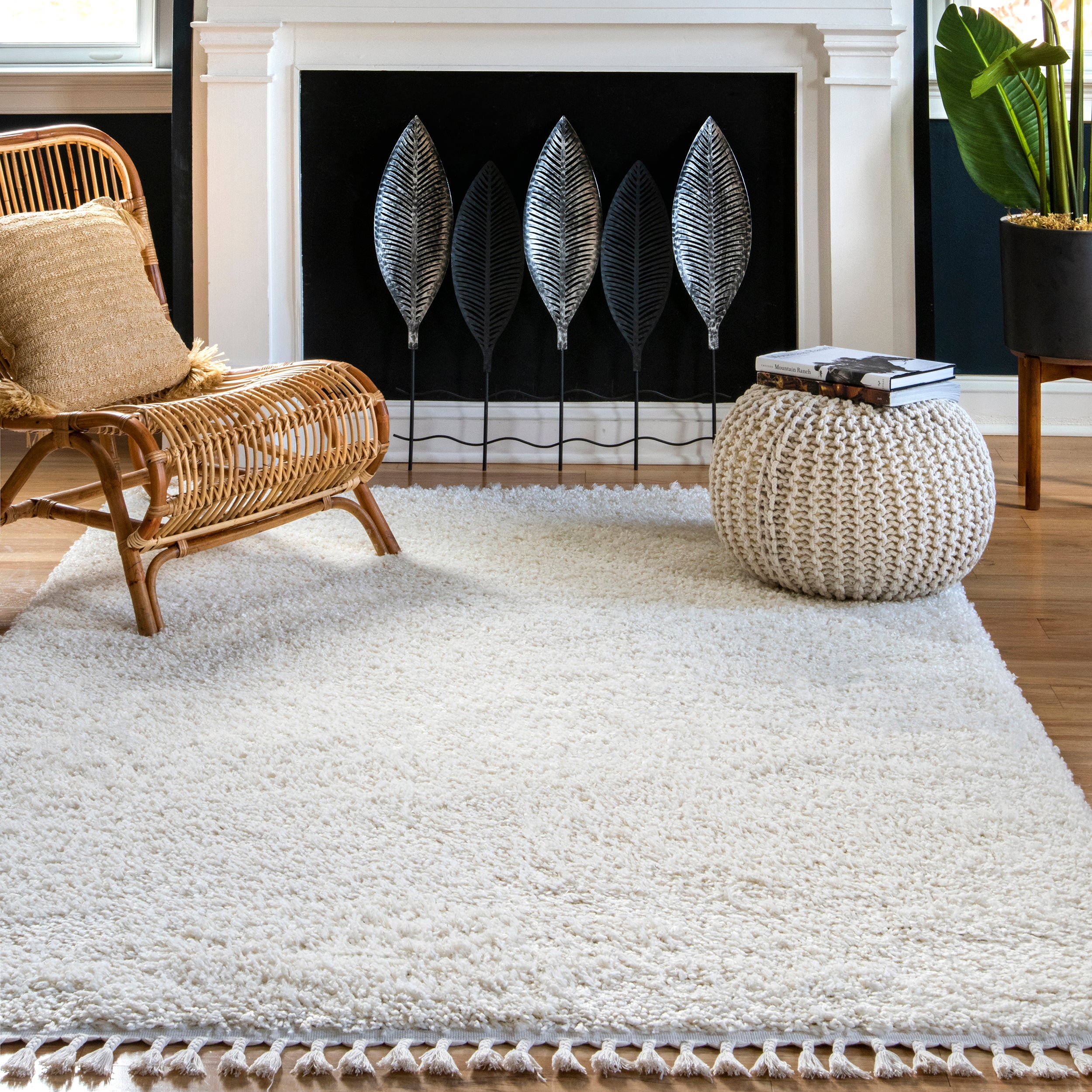 Gelina Soft Shaggy Tassel Area Rug - Image 13