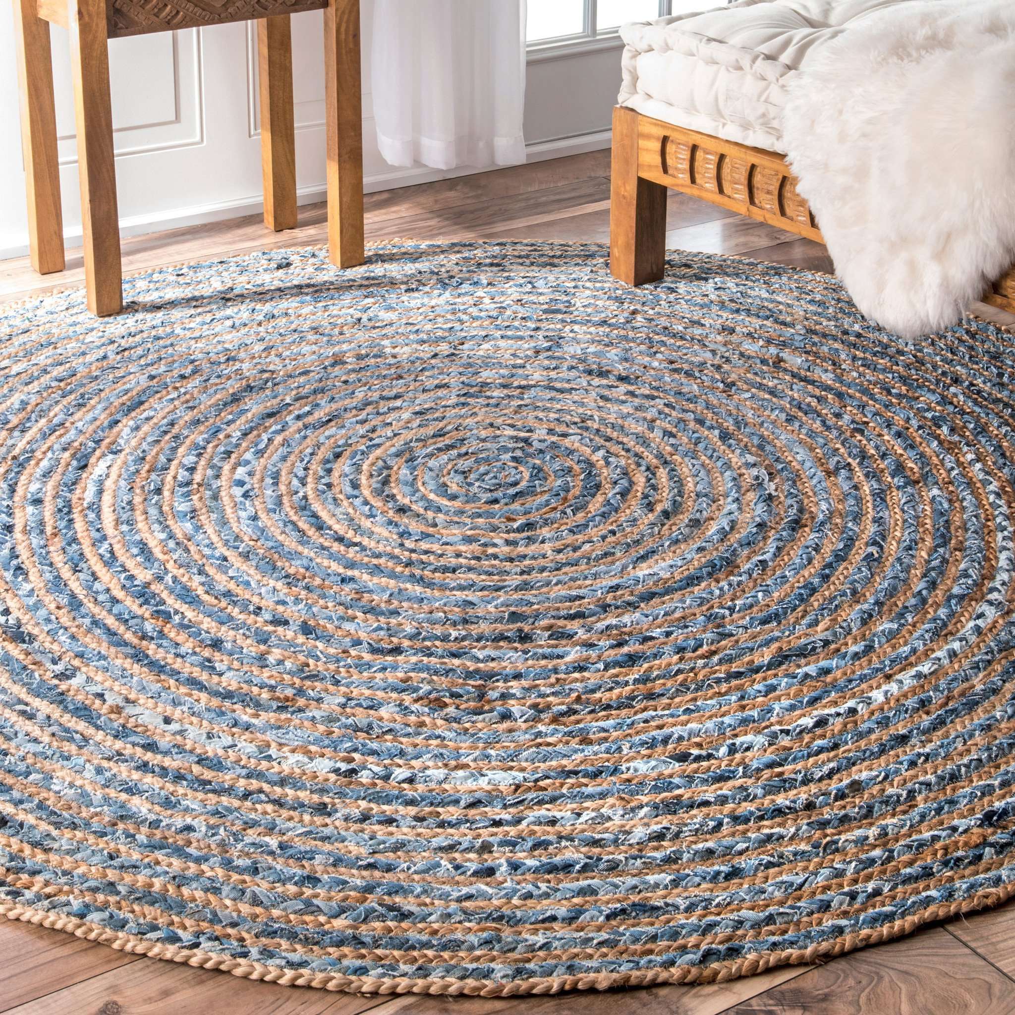 Hand Braided Striped Dara Jute - Image 2