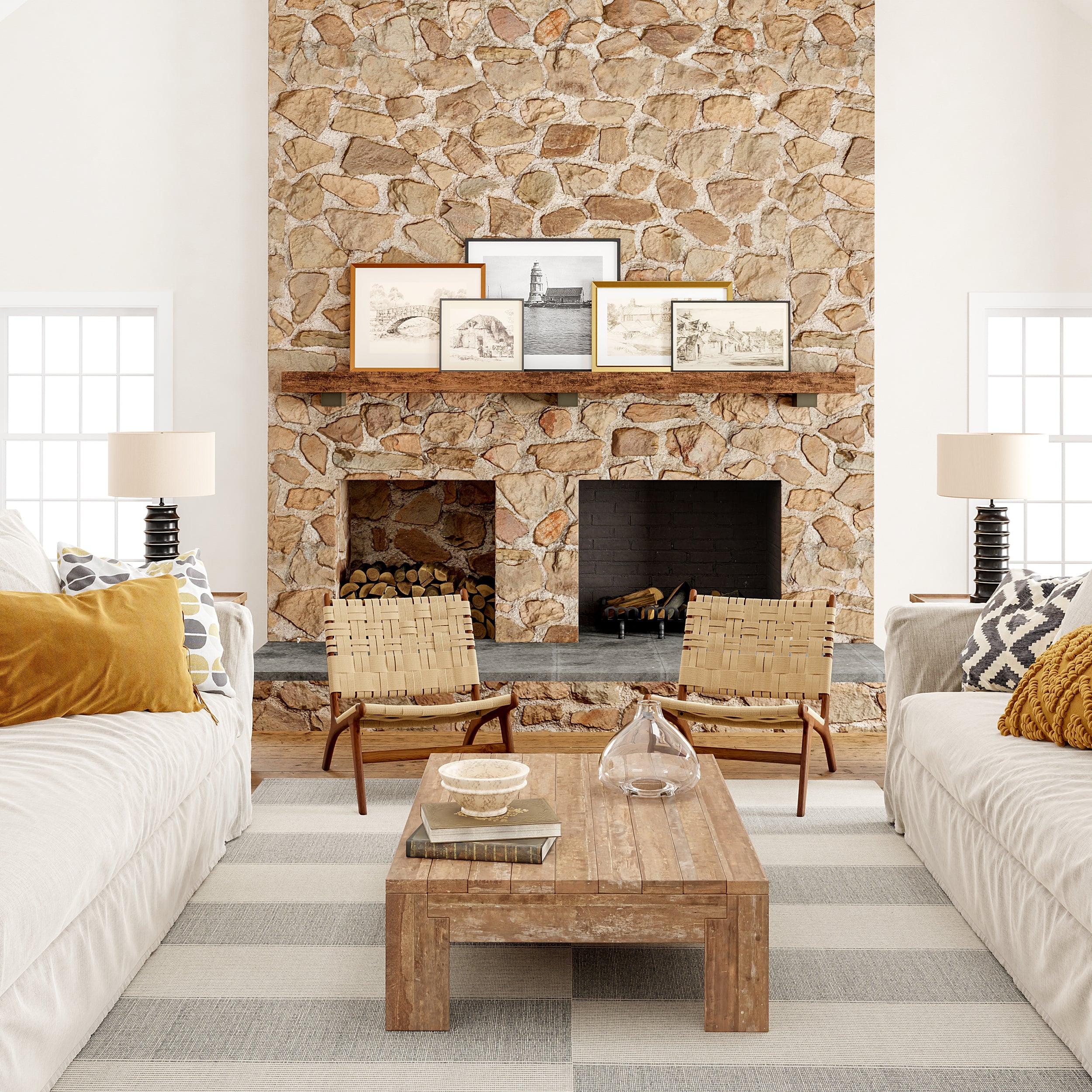 Boxelder Checked Cotton Area Rug - Image 14