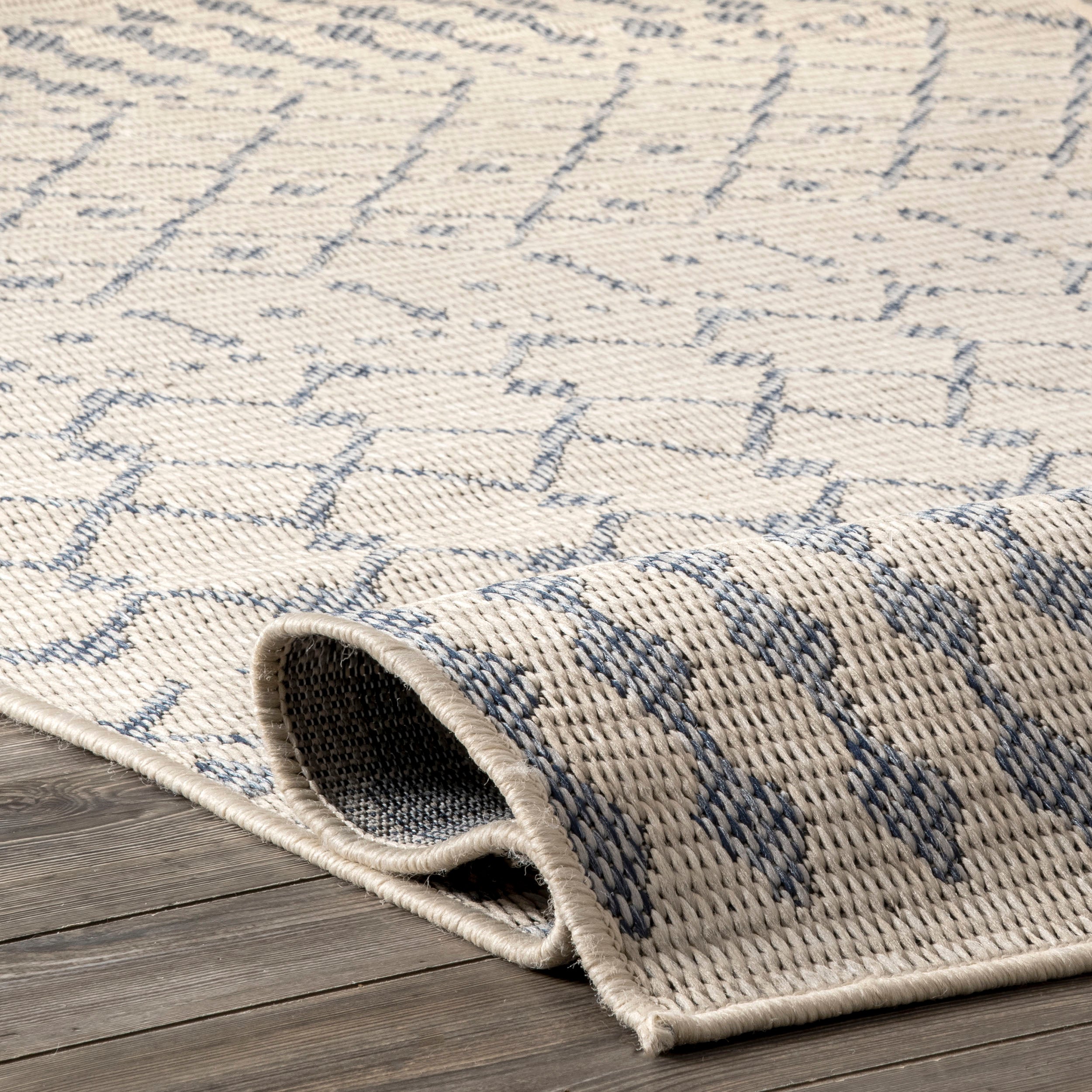 Reina Modern Trellis Indoor/Outdoor Area Rug - Image 5