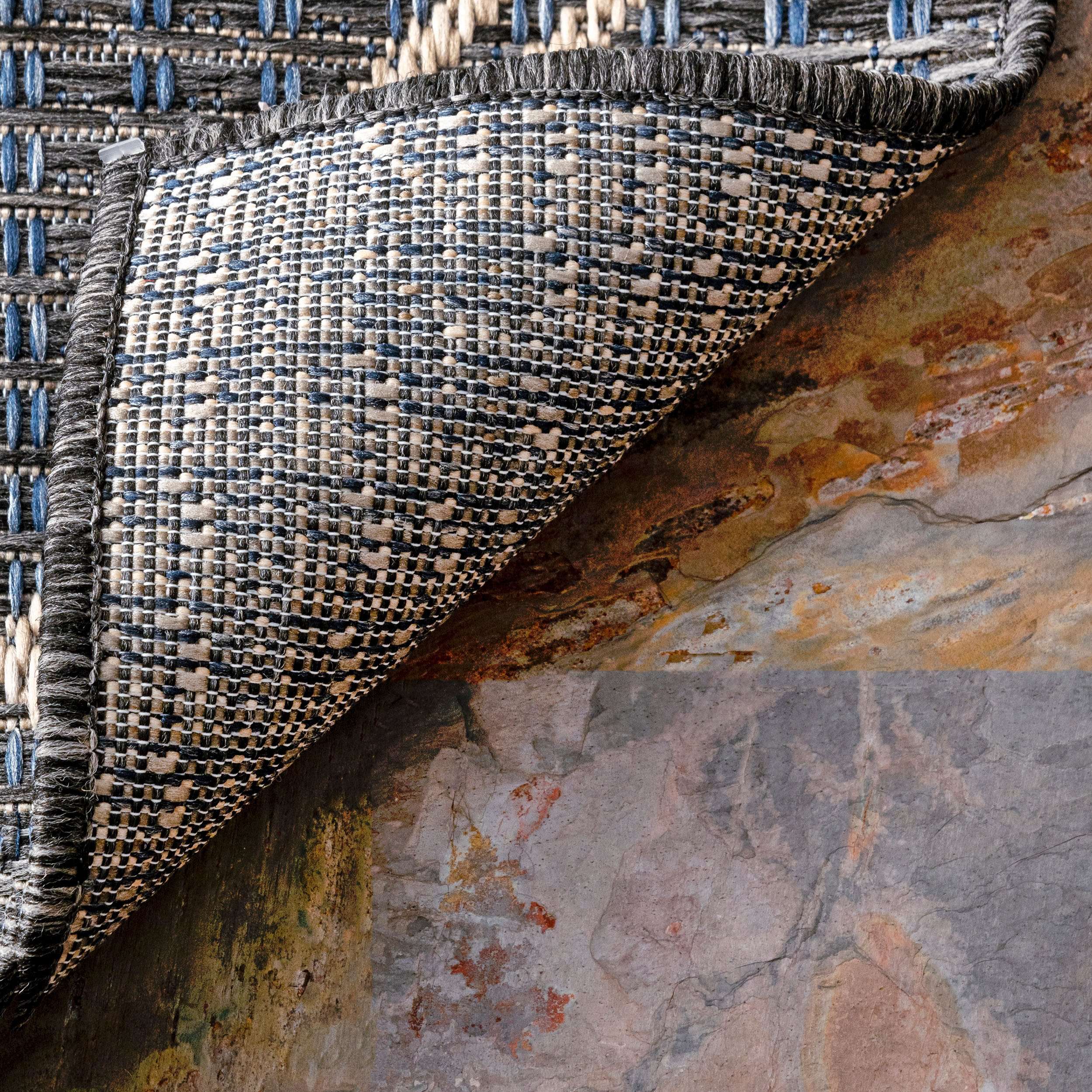 Julieta Diamonded Helix Indoor/Outdoor Area Rug - Image 3