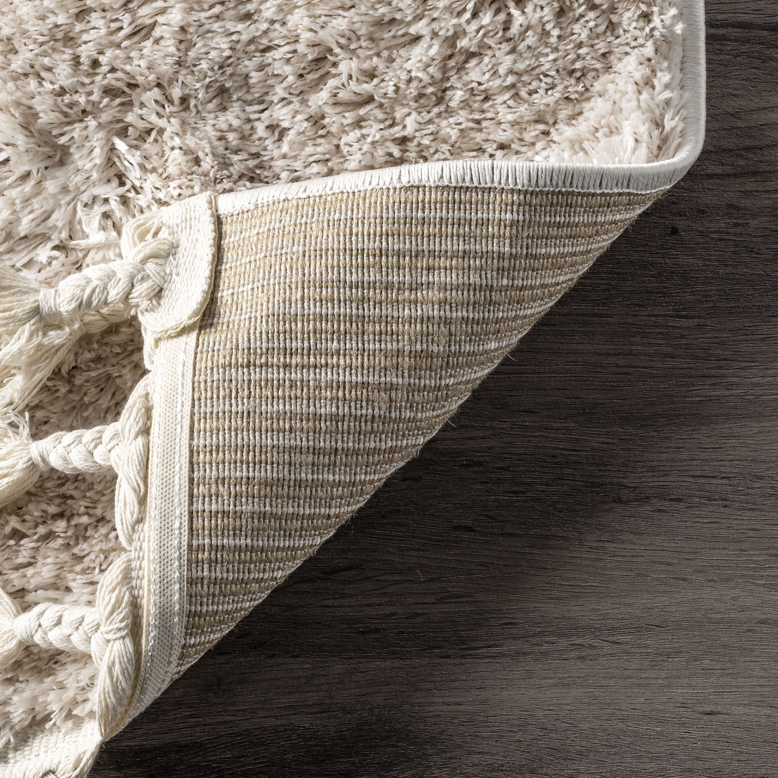 Elliot Abstract Cloud Shag Tassel Area Rug - Image 4