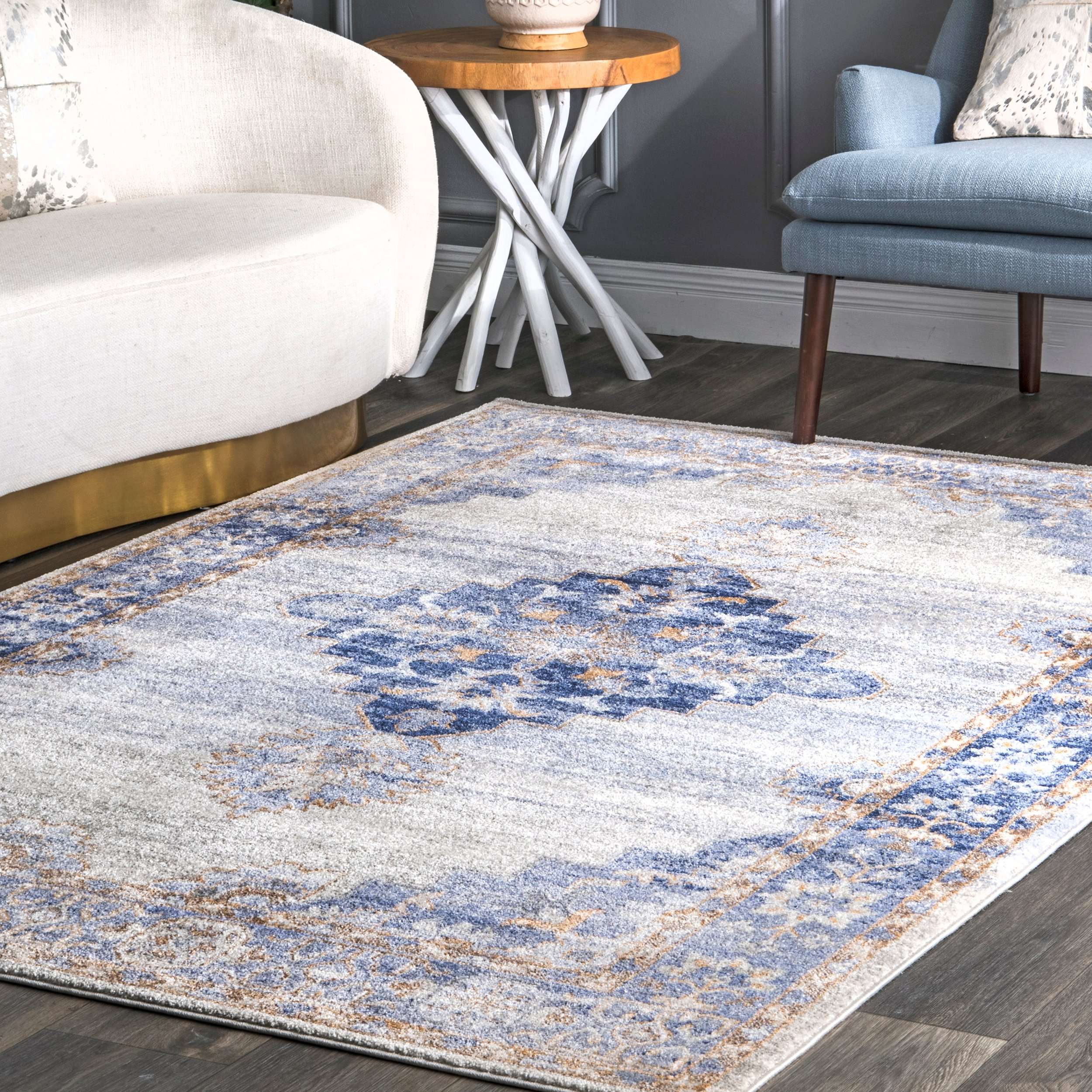 Vintage Johnnie Medallion Area Rug - Image 2