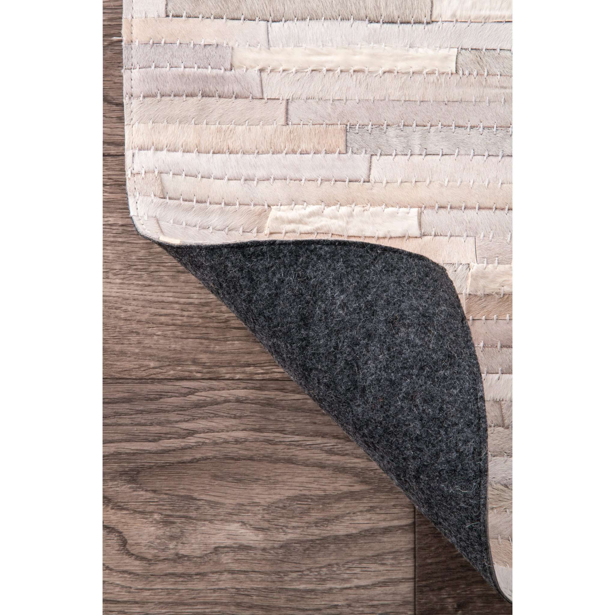 Hand Woven Clarity Patchwork Cowhide - Image 4