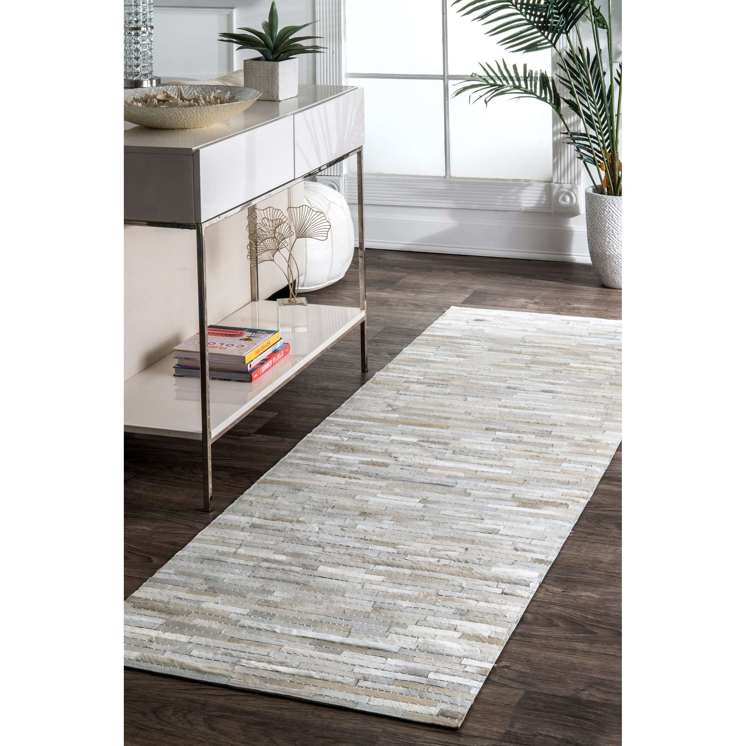 Hand Woven Clarity Patchwork Cowhide - Image 3