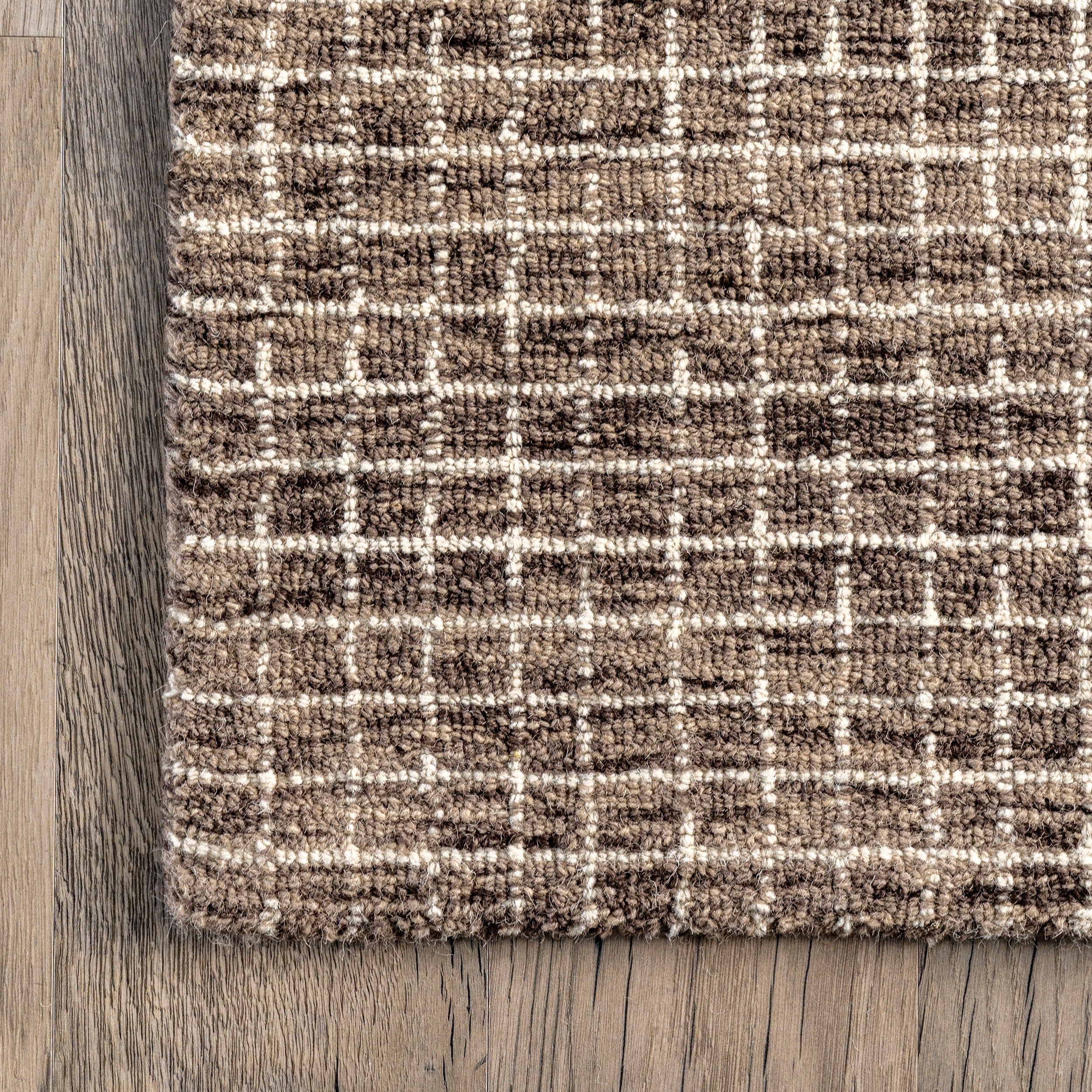 Melrose Checked Wool Area Rug - Image 5