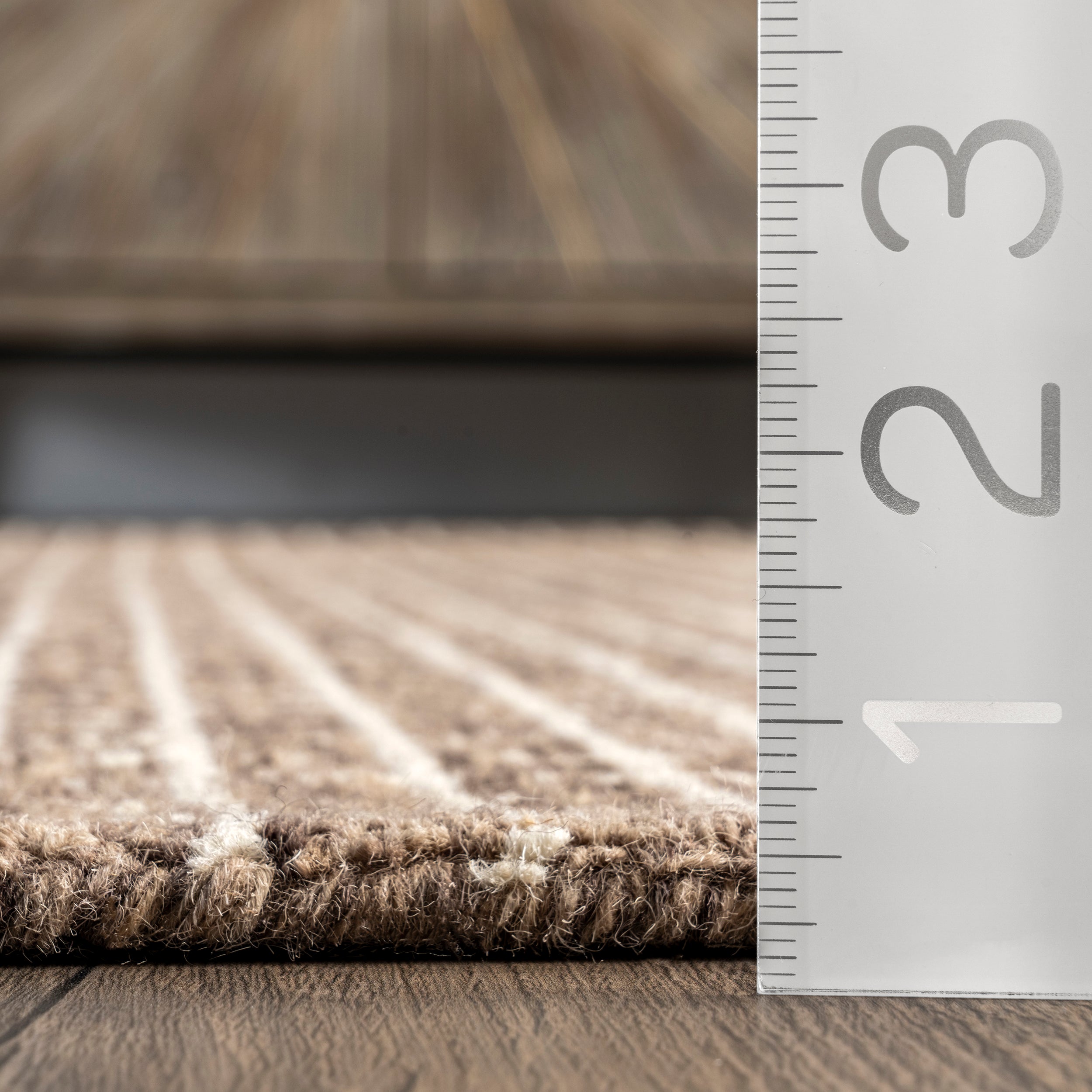 Melrose Checked Wool Area Rug - Image 4
