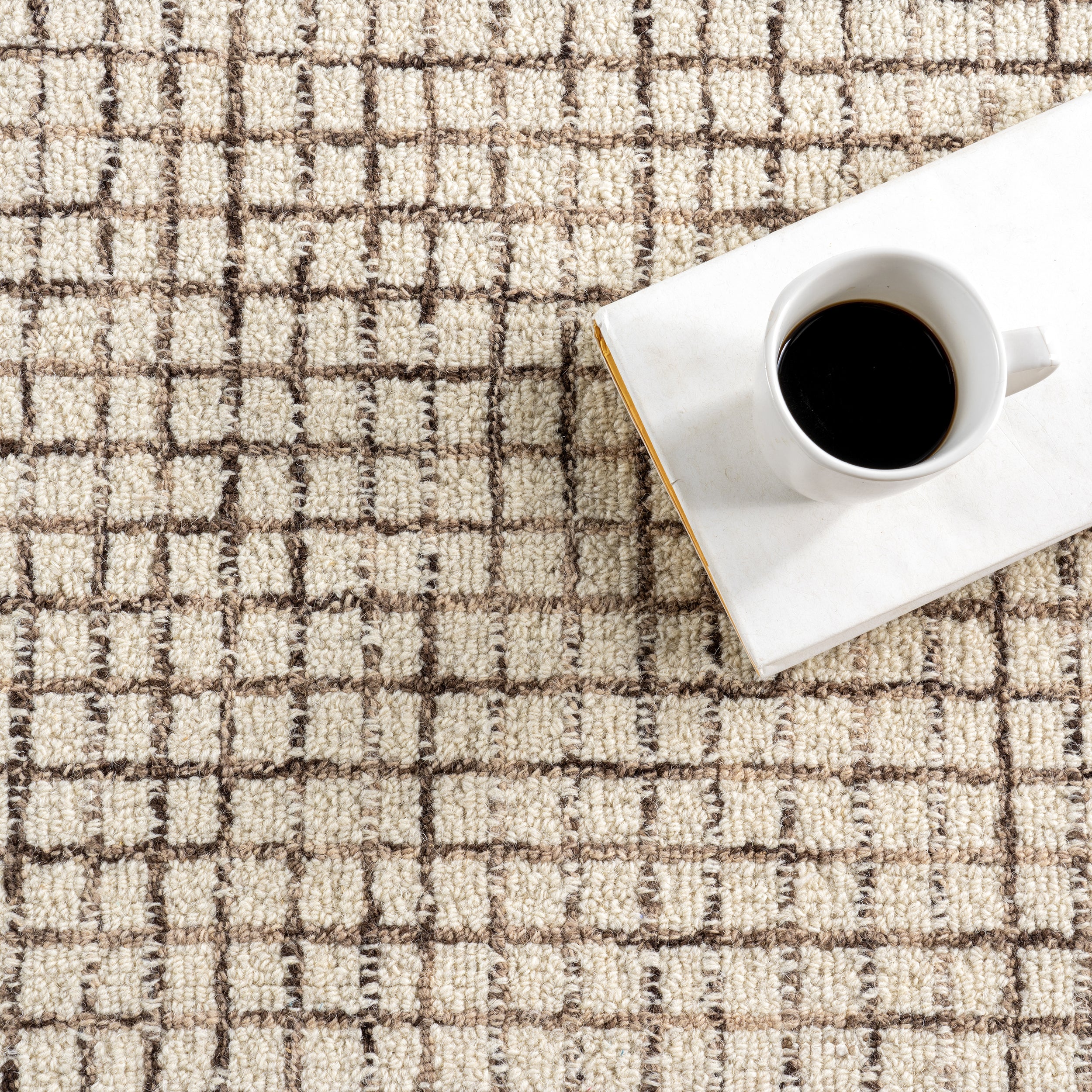 Melrose Checked Wool Area Rug - Image 10