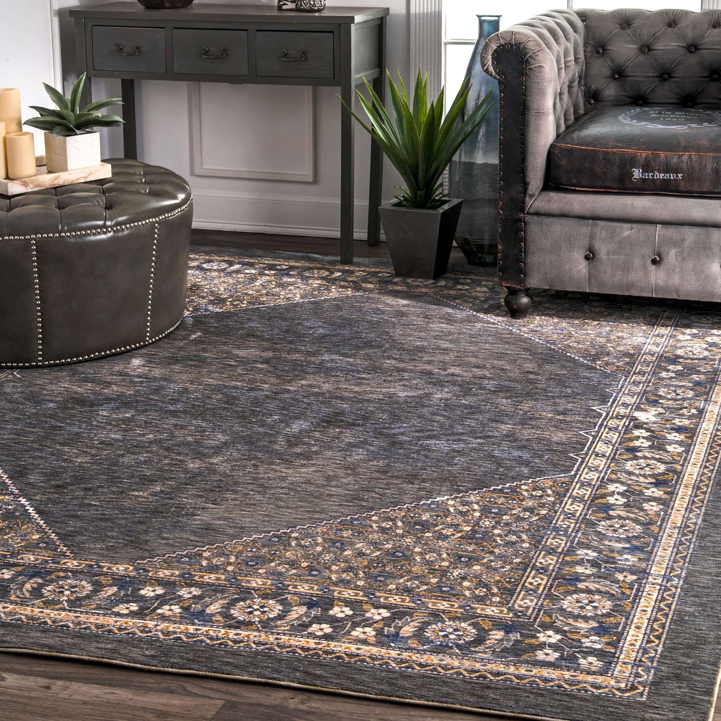 Vintage Purnell Floral Rug - Image 6