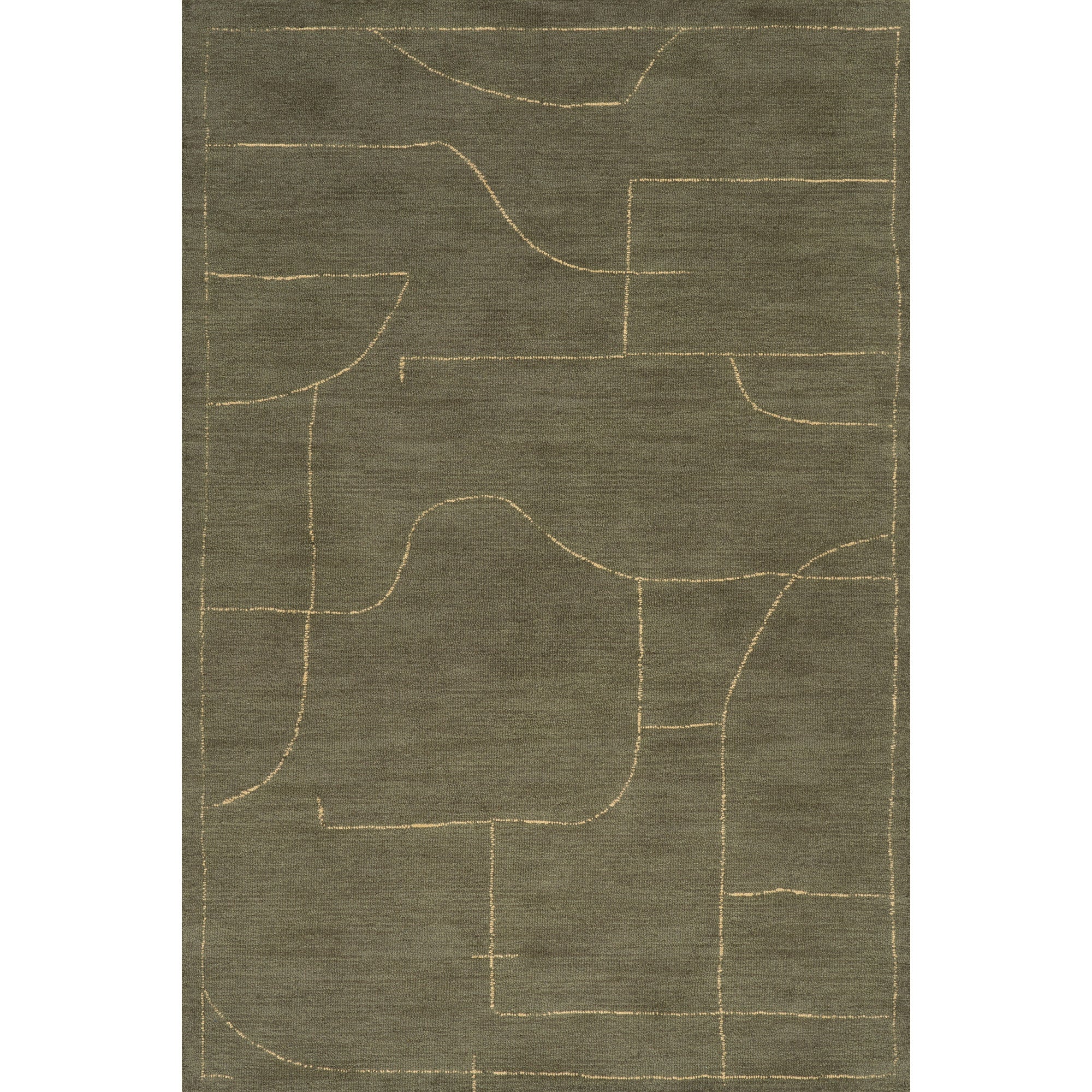 Renavea Abstract Bohemian Wool Area Rug