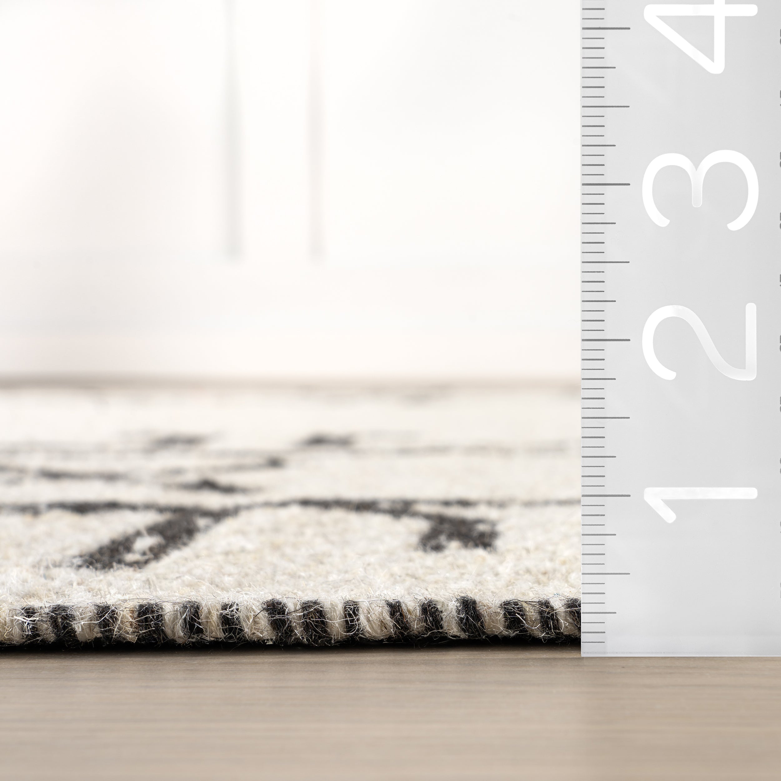 June Geometric Reversible Wool Area Rug - Image 3