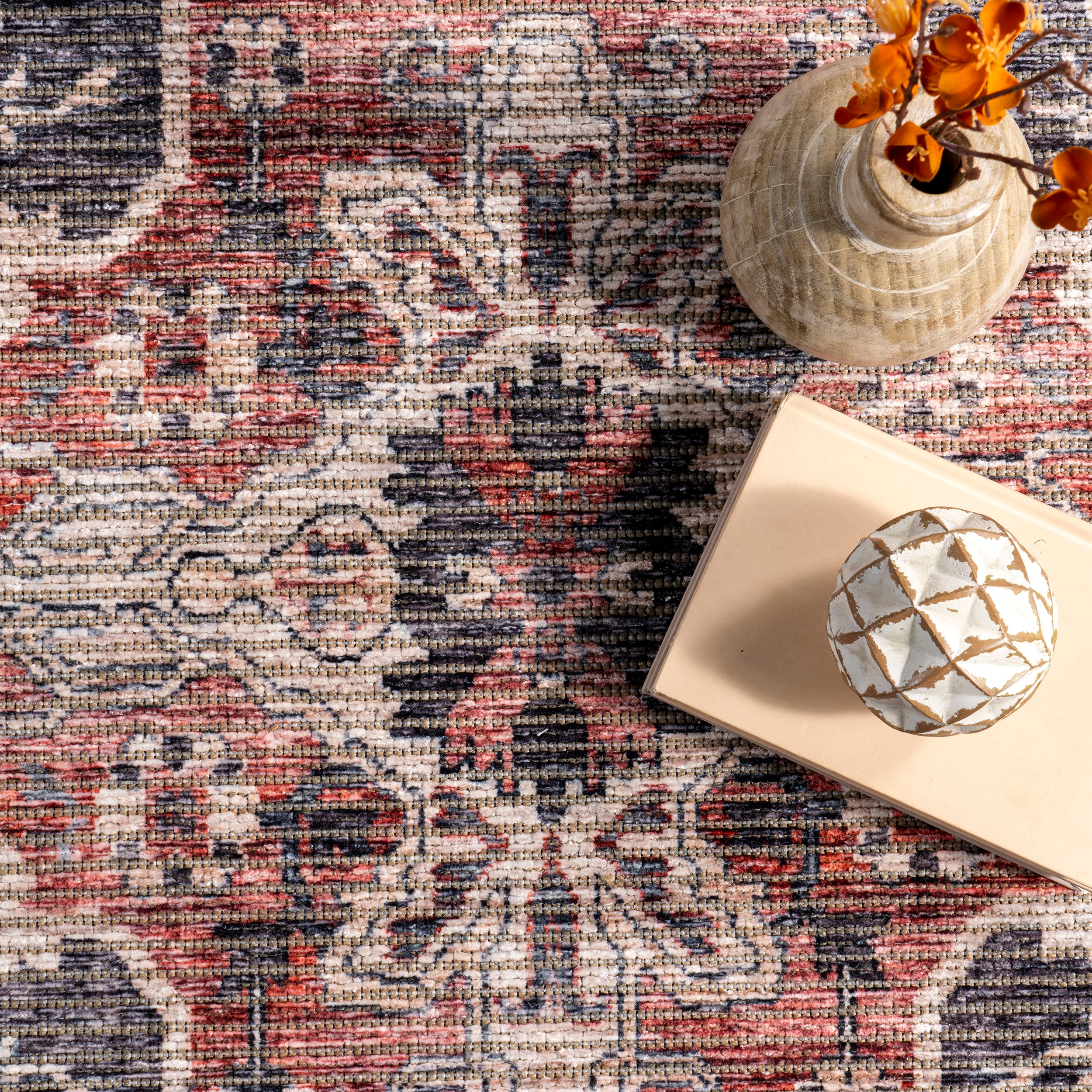 Wild Orchid Machine Washable Area Rug - Image 6