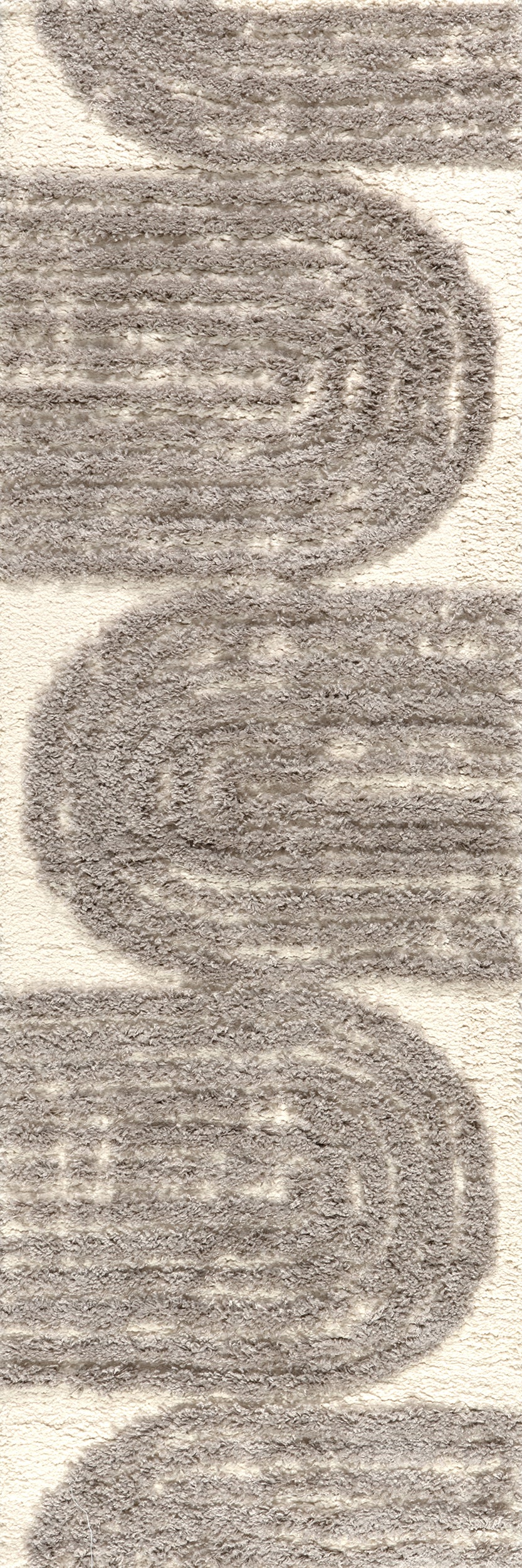 Rose Modern Geometric Shag Area Rug - Image 2