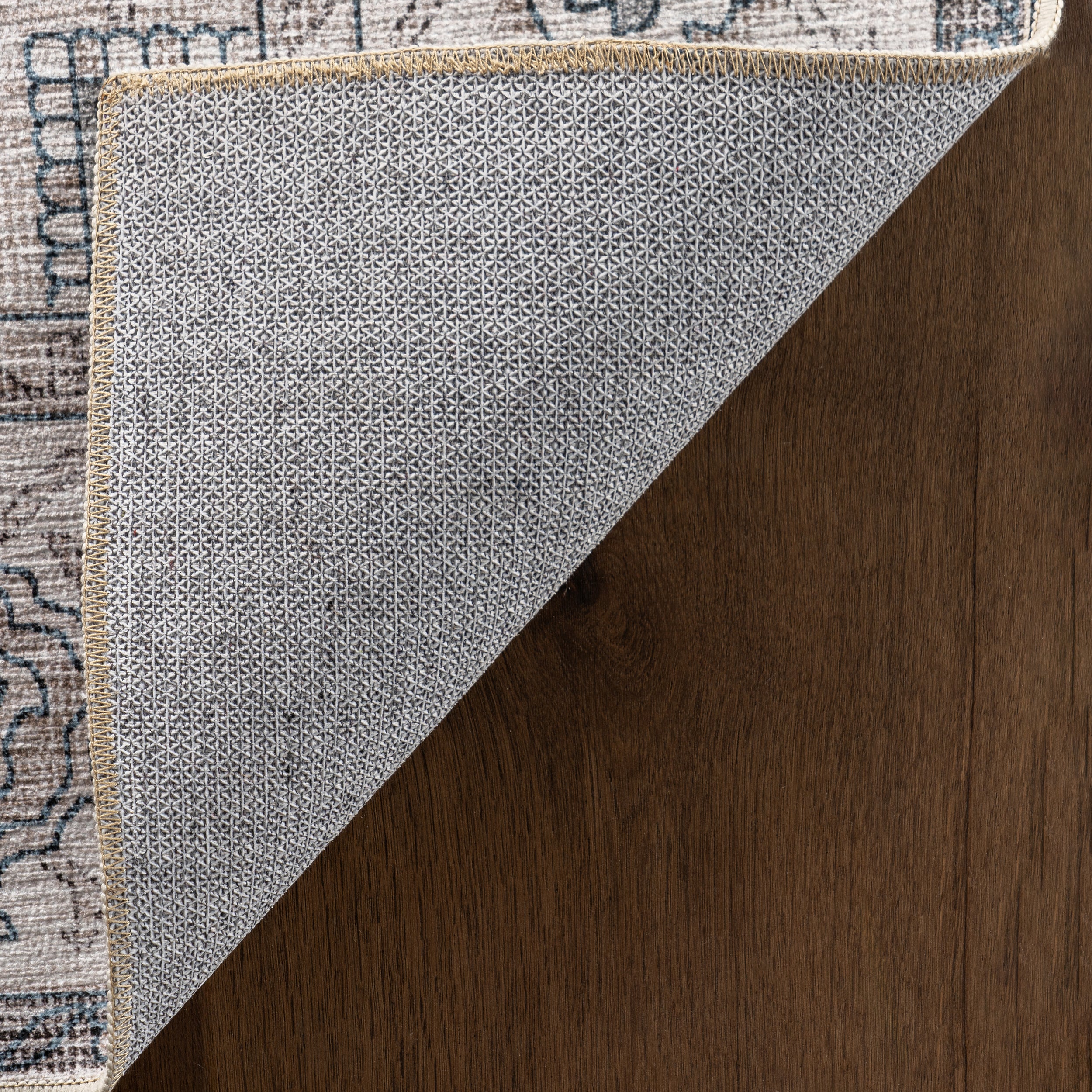 Vita SplashGuard Vintage Medallion Machine Washable Area Rug - Image 18