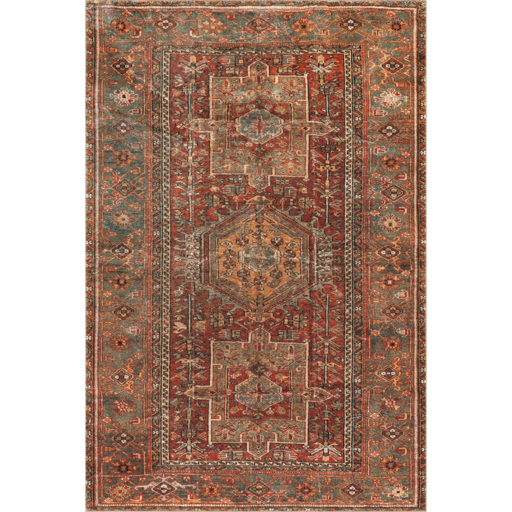 Nuloom Ismeria Medallion Washable Area Rug