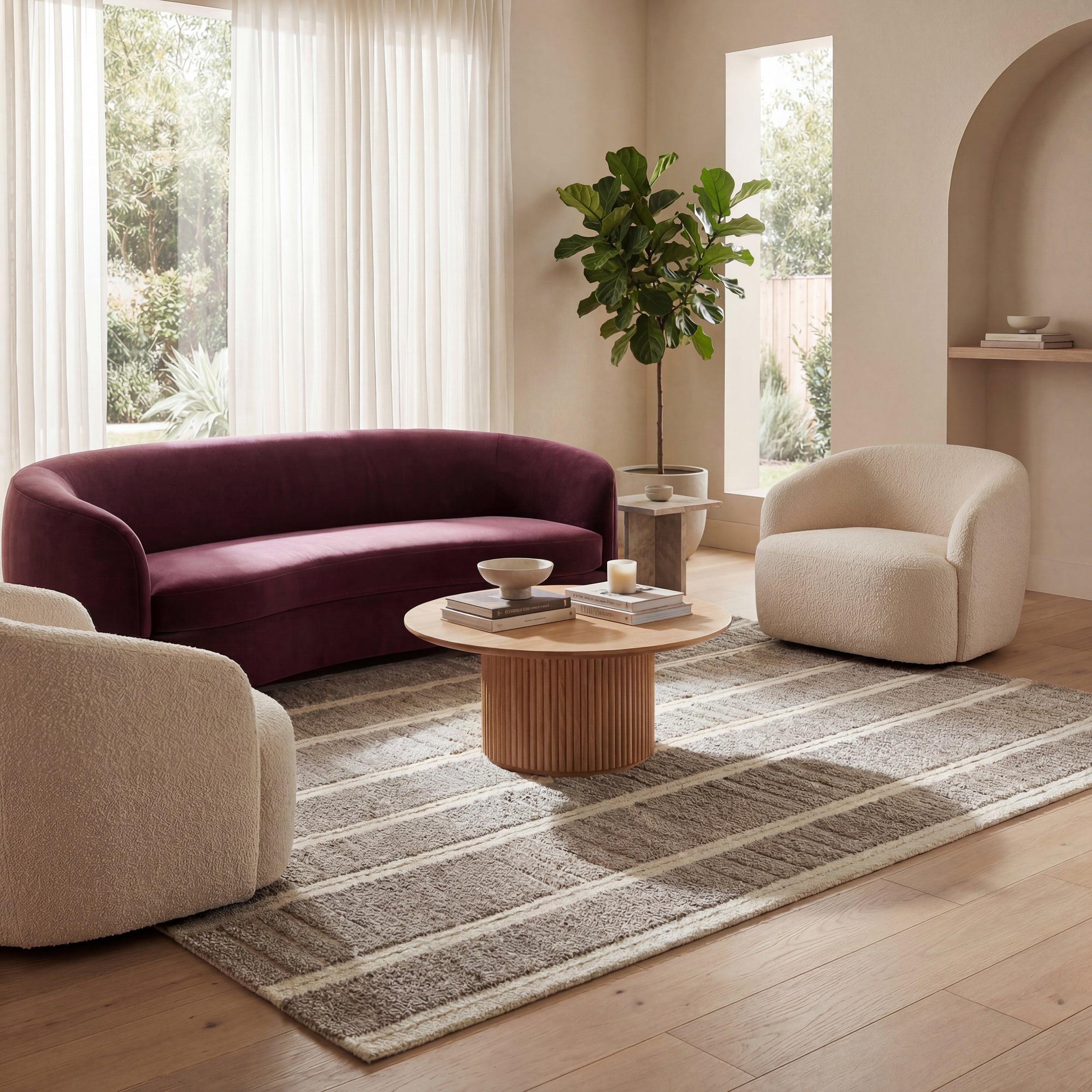 Nuloom Adaluna Modern Striped Wool Area Rug - Image 16