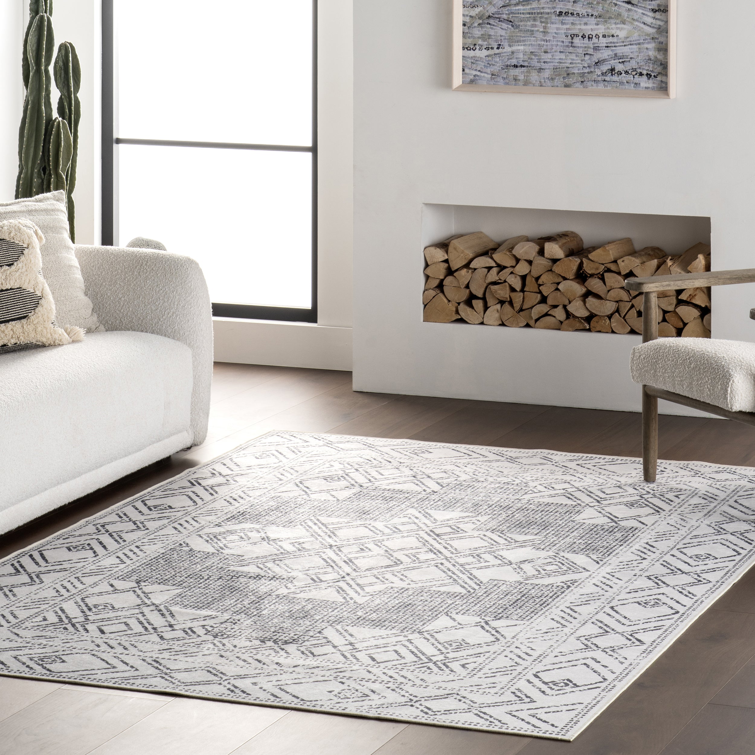 Malka SplashGuard Machine Washable Area Rug - Image 9