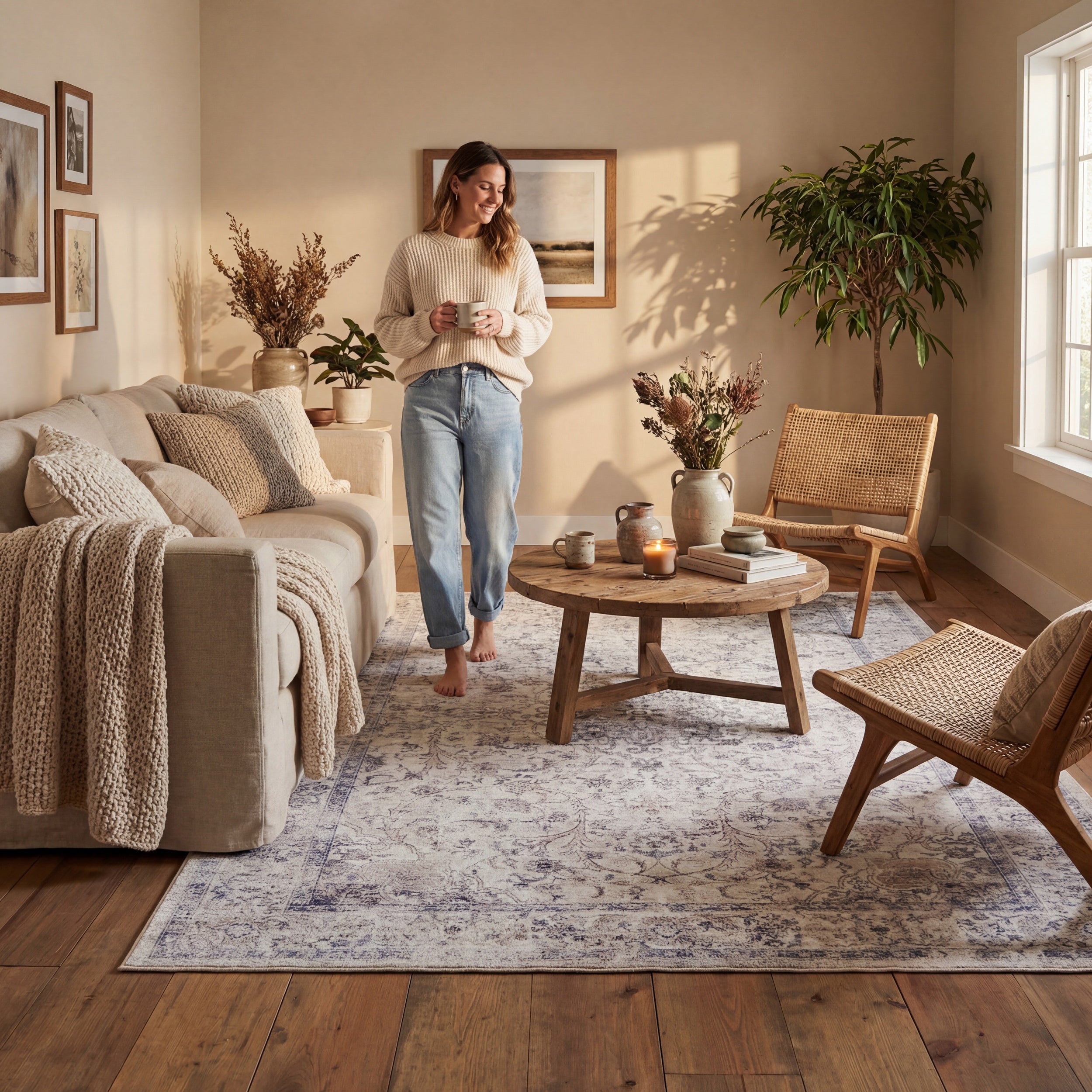 Nuloom Peressa Medallion Washable Rug - Image 7