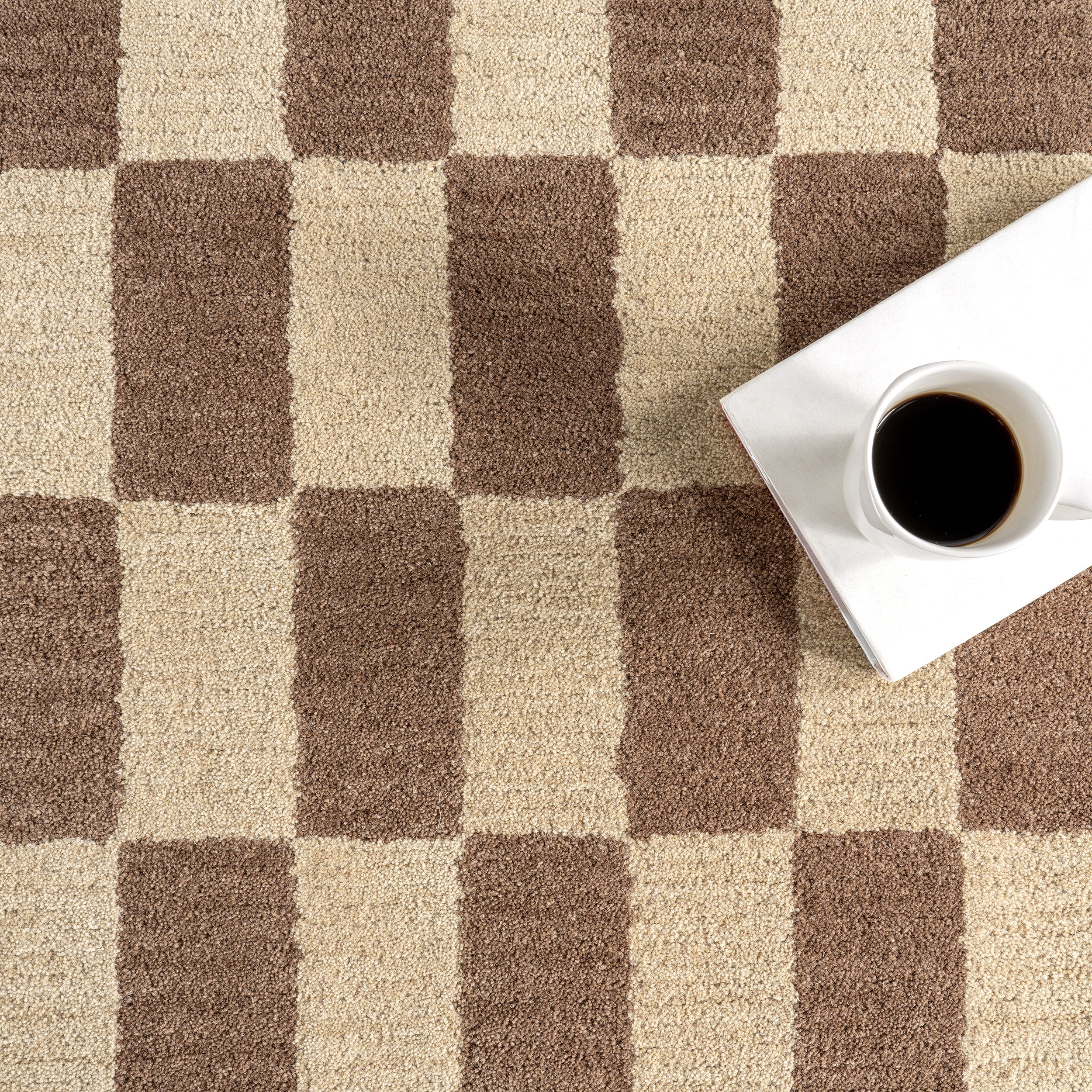 Kia Checkerboard Wool Area Rug - Image 23