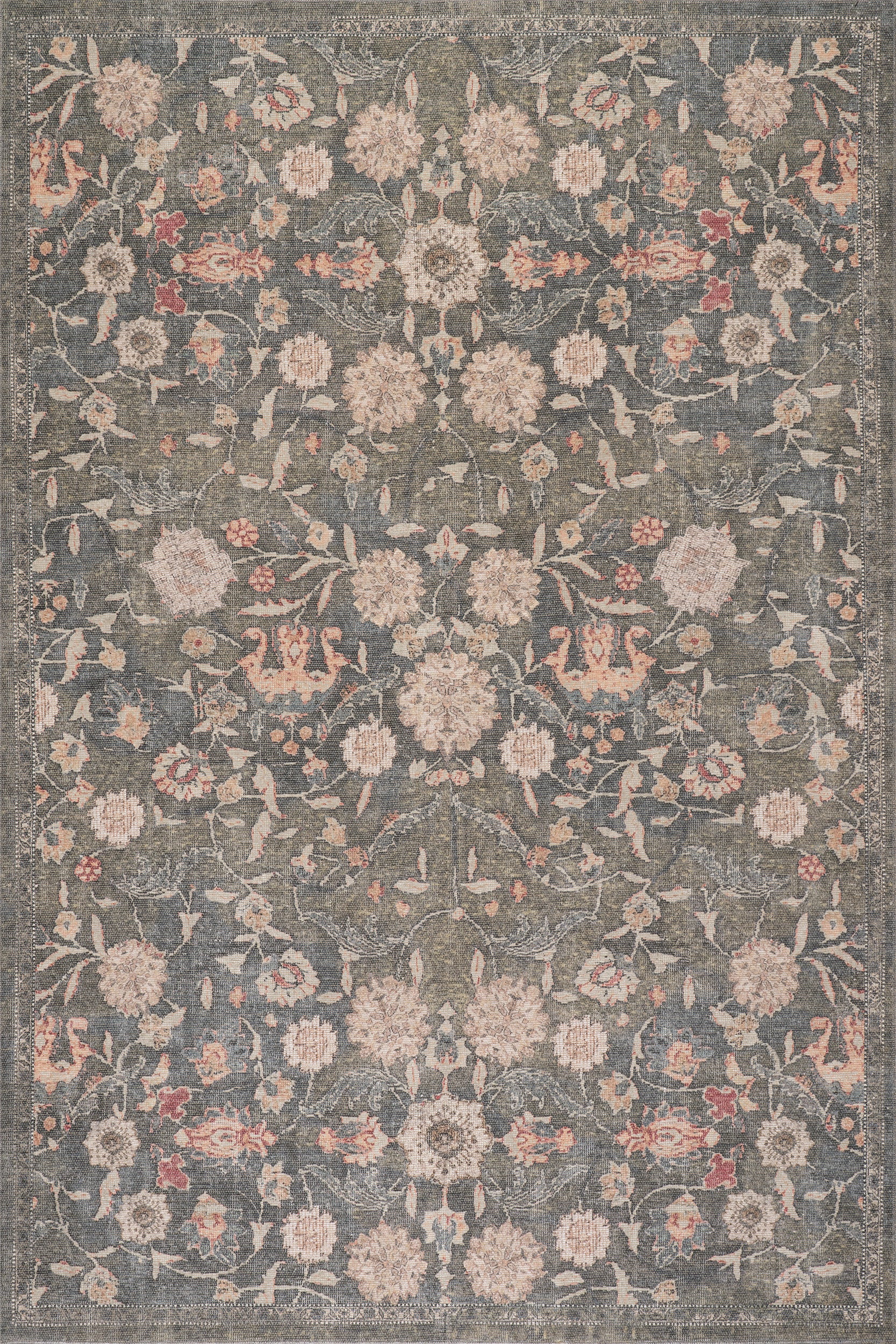 Nuloom Elaris Traditional Floral and Paisley Area Rug