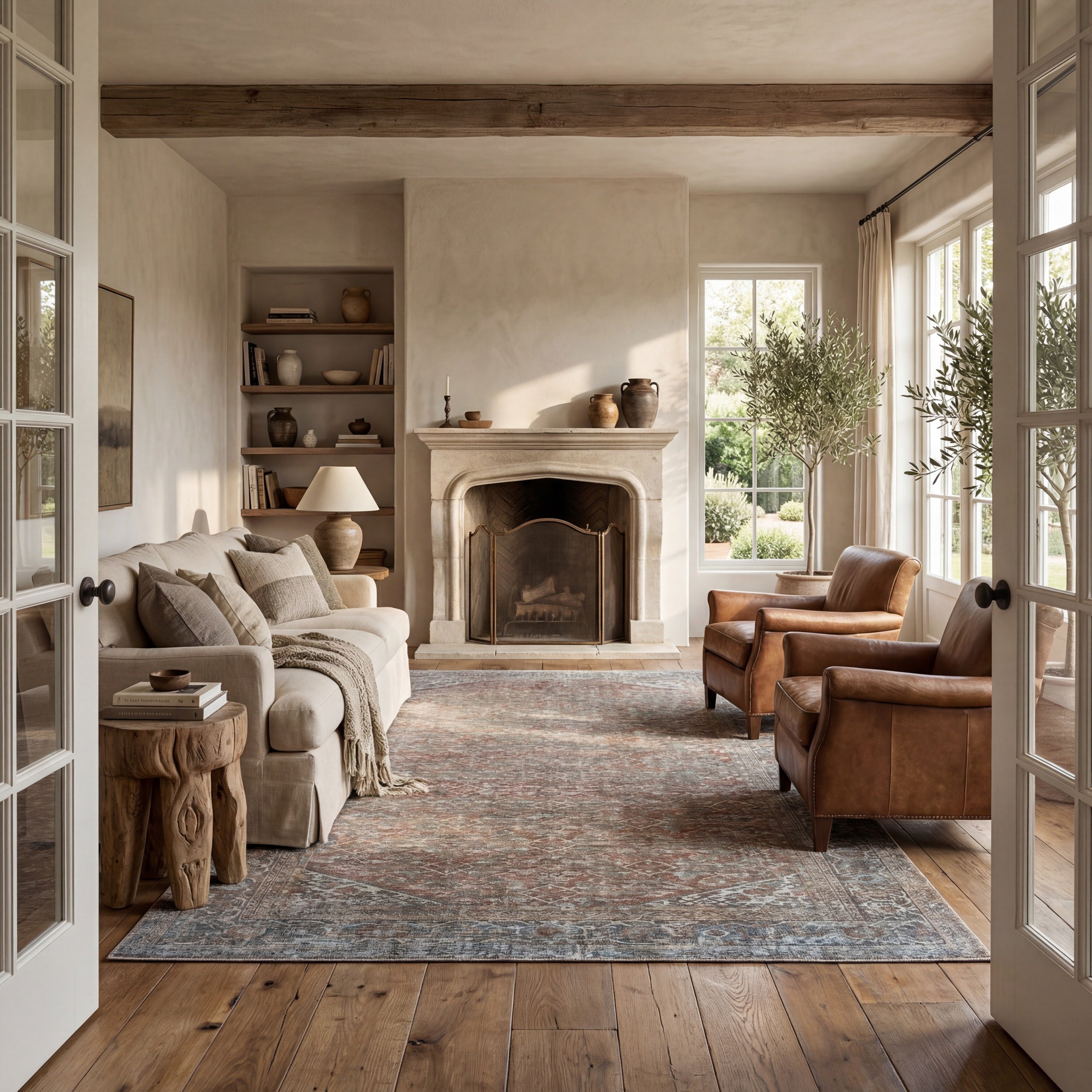 Omariah Vintage & Distressed Washable Rug - Image 9
