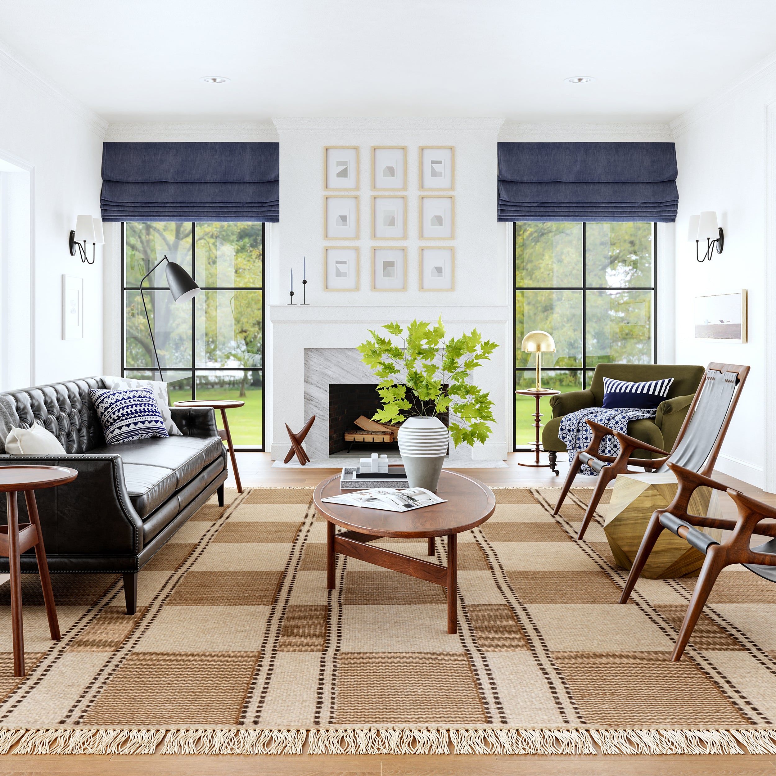 Corbett Fringed Wool Area Rug - Image 2