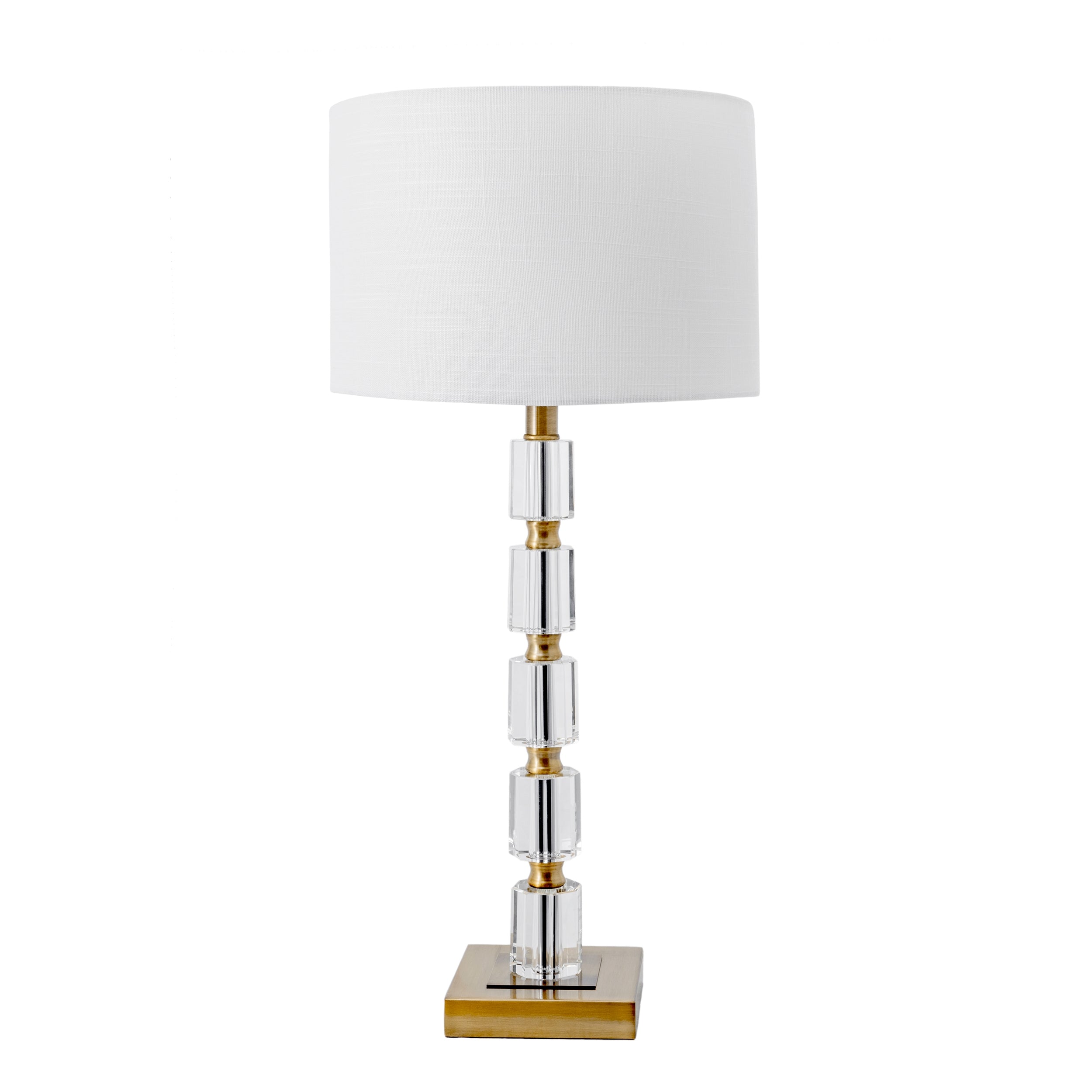 Manhattan 29 Crystal Bamboo Pole Table Lamp