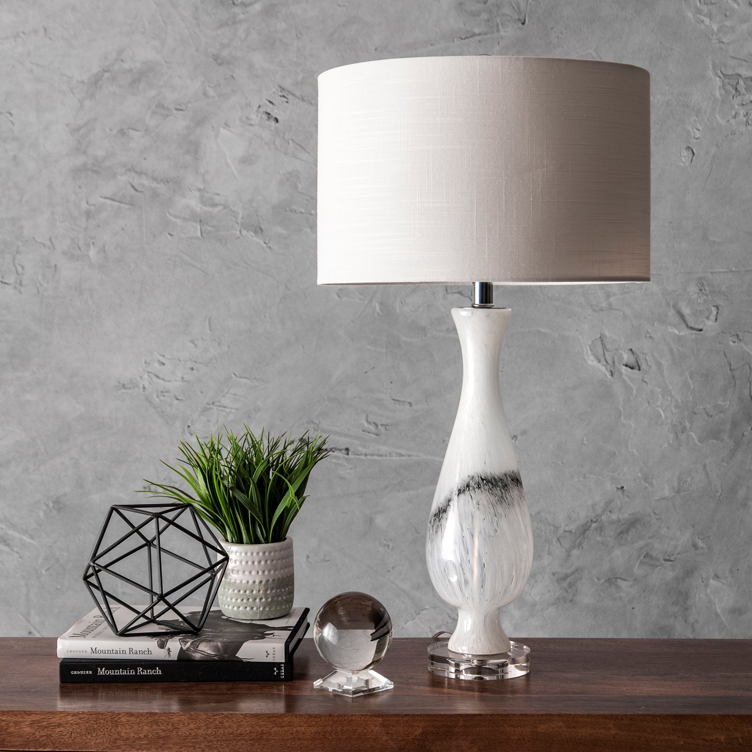 Dayton 30 Glass Marbleized Table Lamp - Image 3