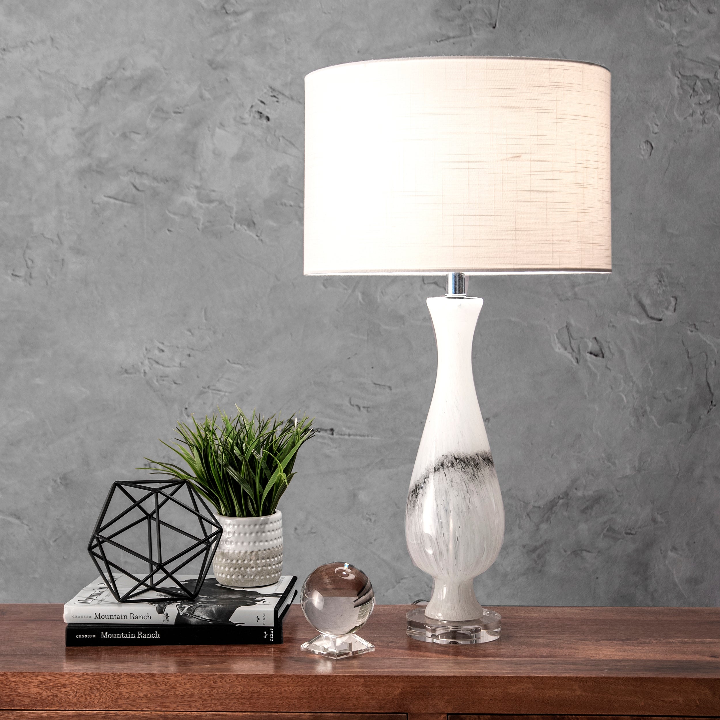 Dayton 30 Glass Marbleized Table Lamp - Image 2