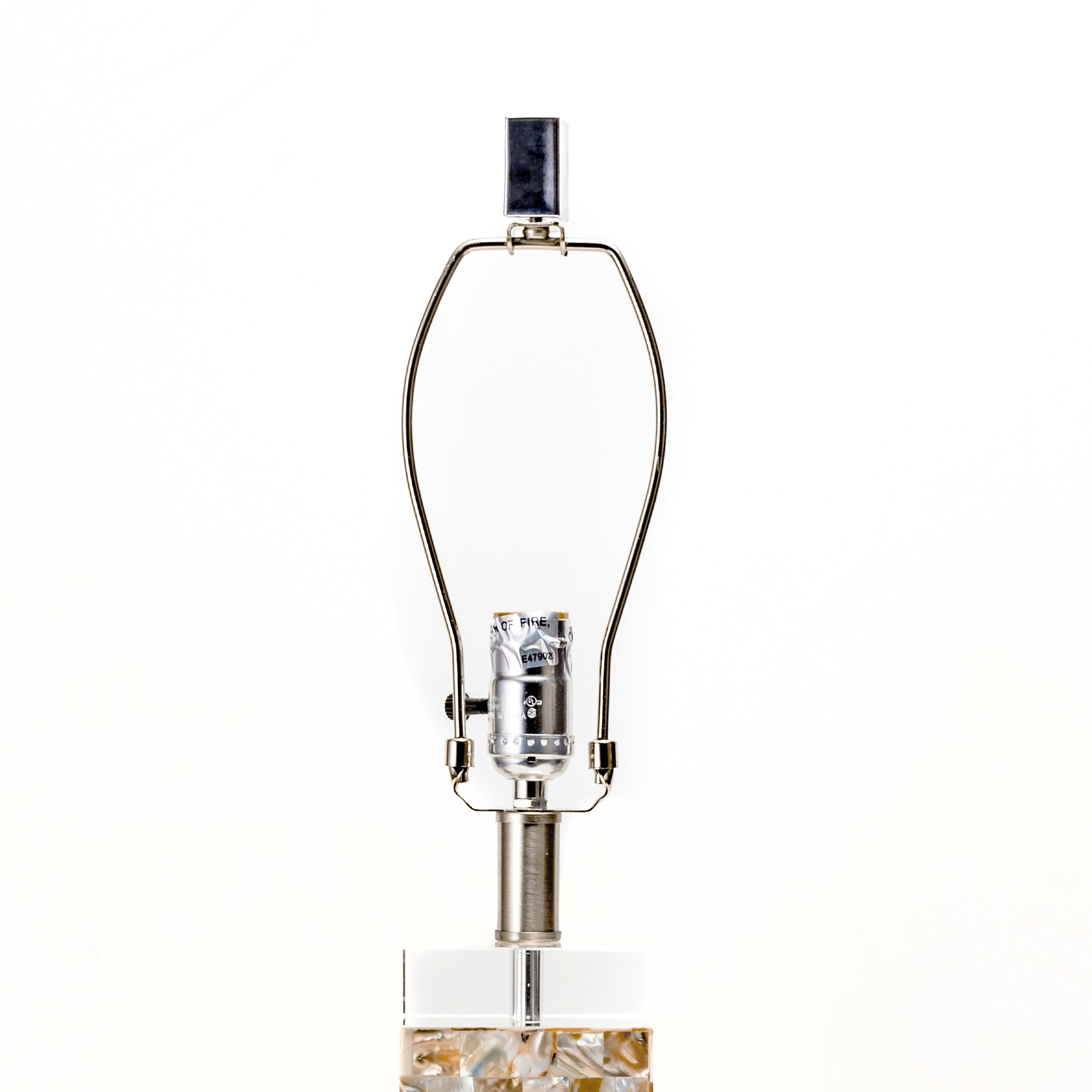 Houston 29 Crystal & Iron Mosaic Table Lamp - Image 6