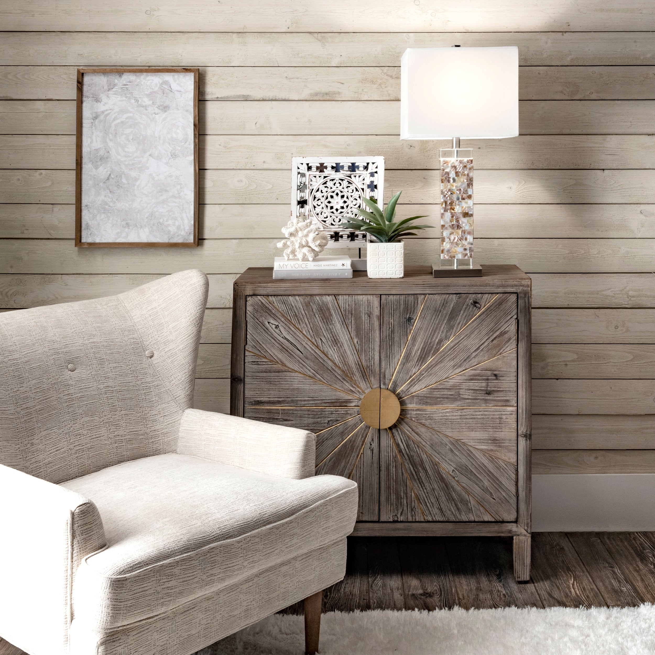 Houston 29 Crystal & Iron Mosaic Table Lamp - Image 4