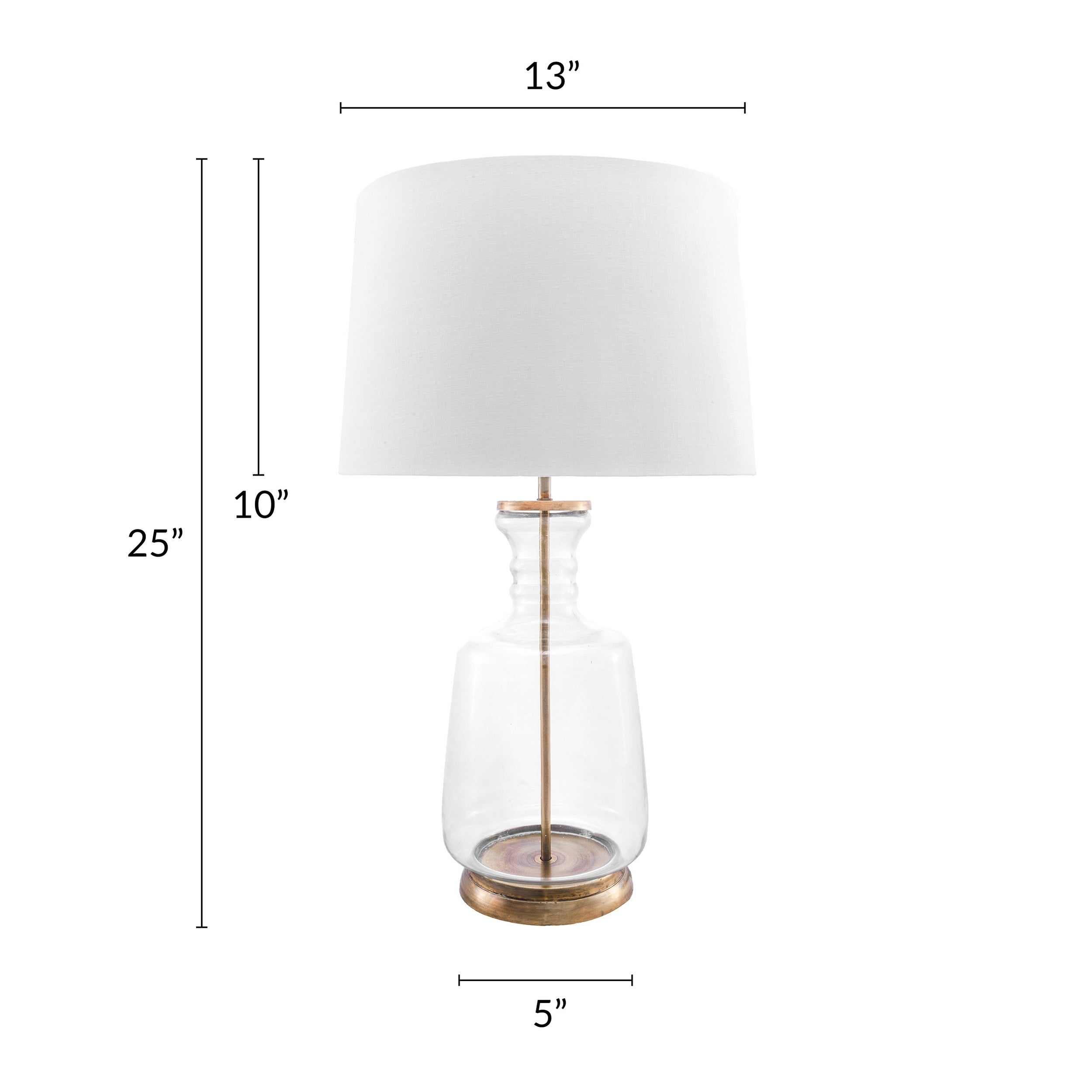 Eagan 24 Glass Table Lamp - Image 3