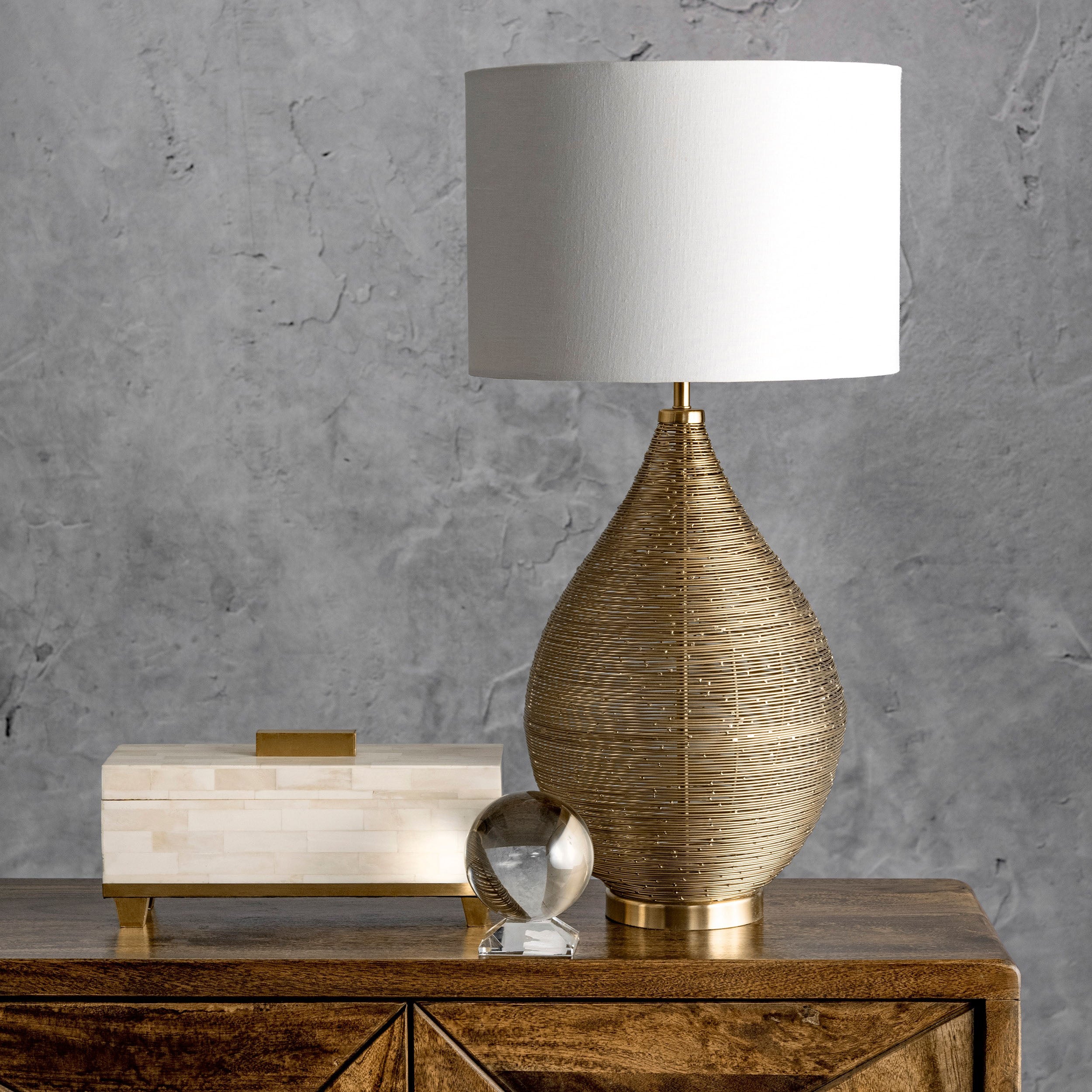 Barlow 26 Iron Wire Framed Table Lamp - Image 3