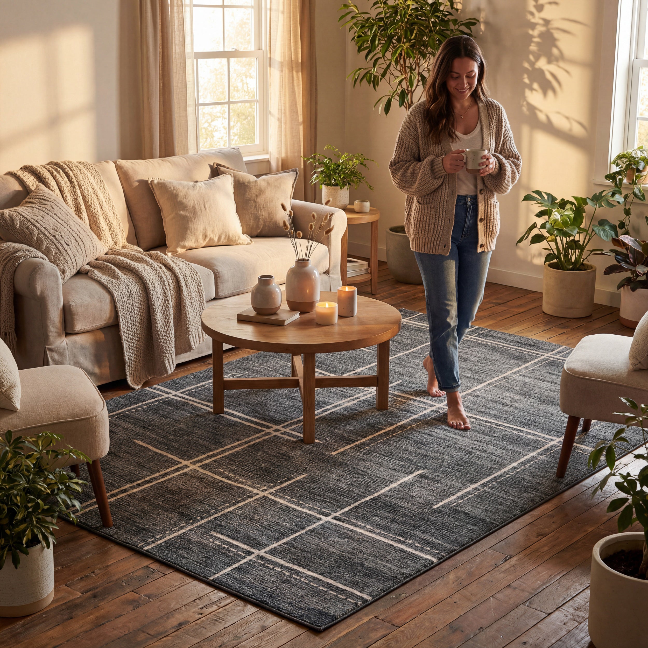 Nuloom Sabienne Abstract Washable Rug - Image 7