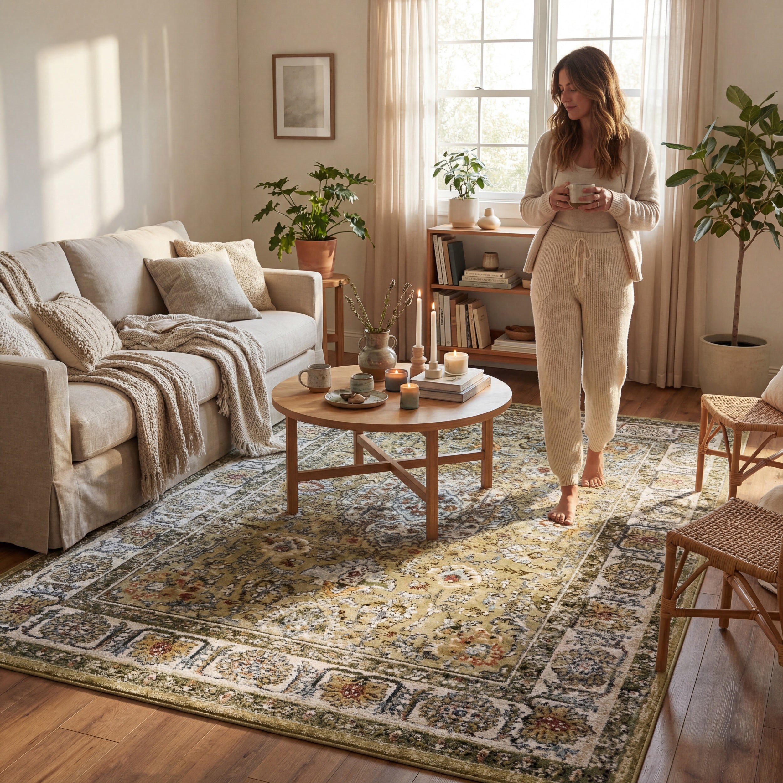 Valencia Traditional Persian Machine Washable Area Rug - Image 17