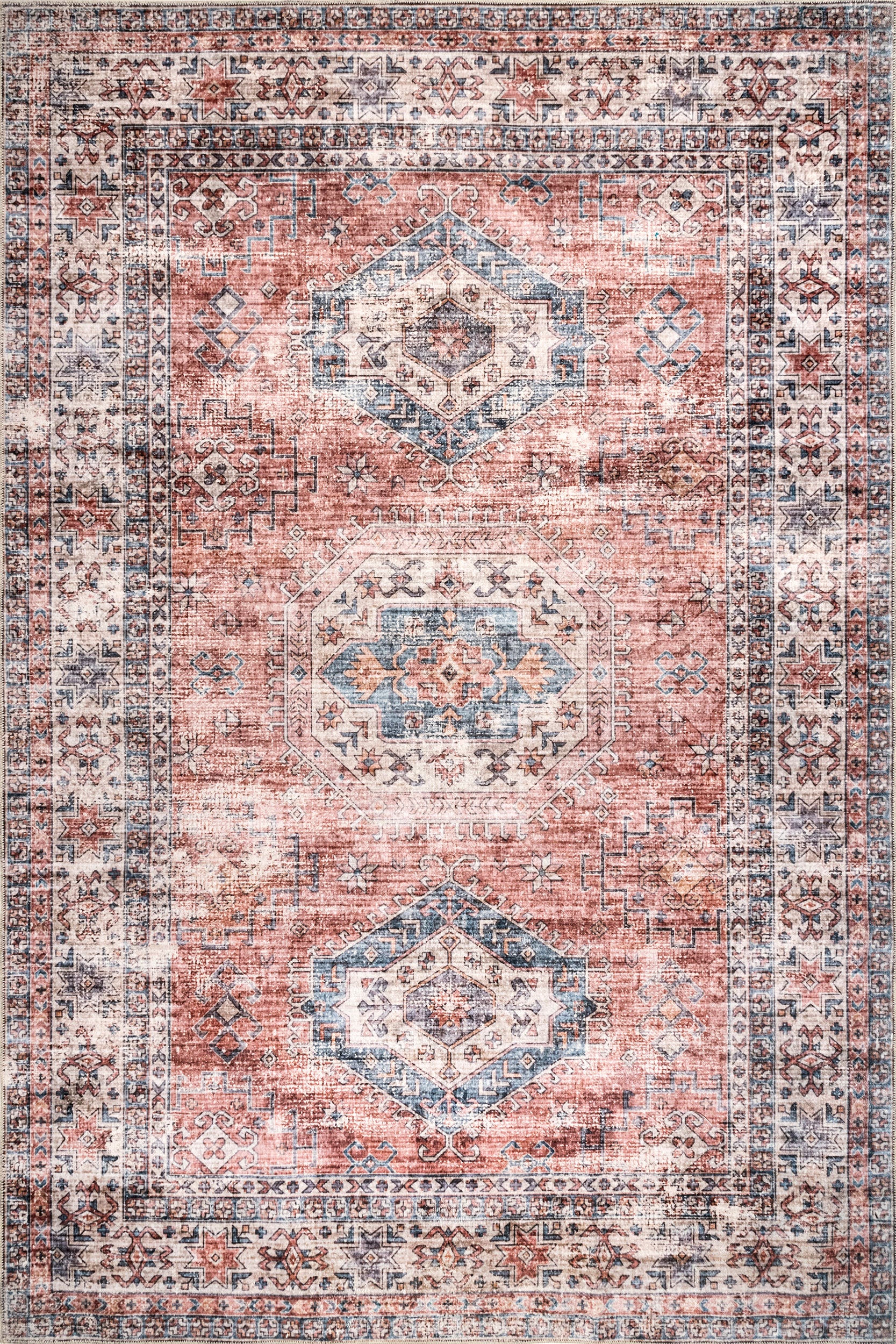 Saanvi SplashGuard Machine Washable Area Rug