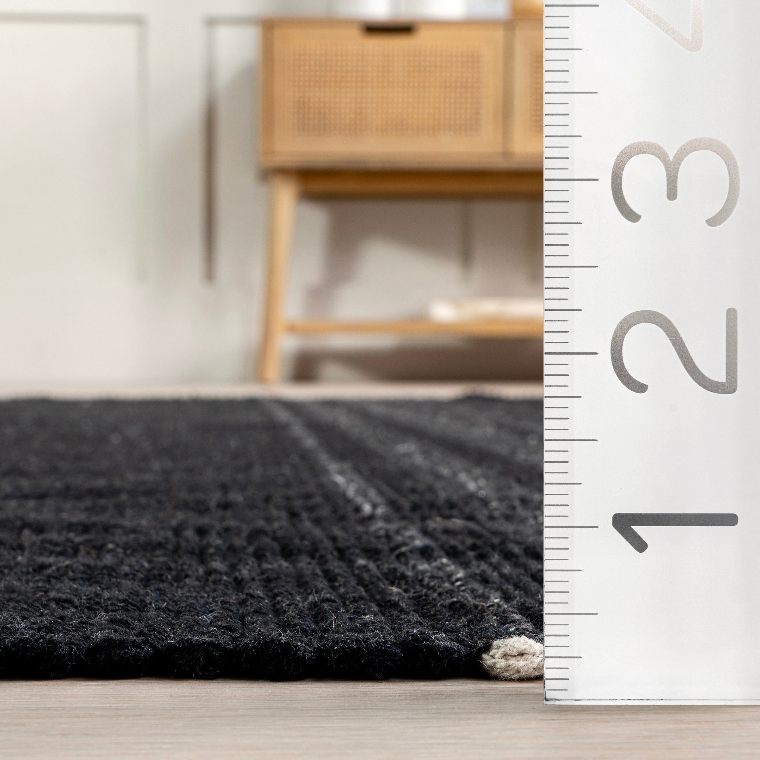Bergamot Striped Cotton Area Rug - Image 17