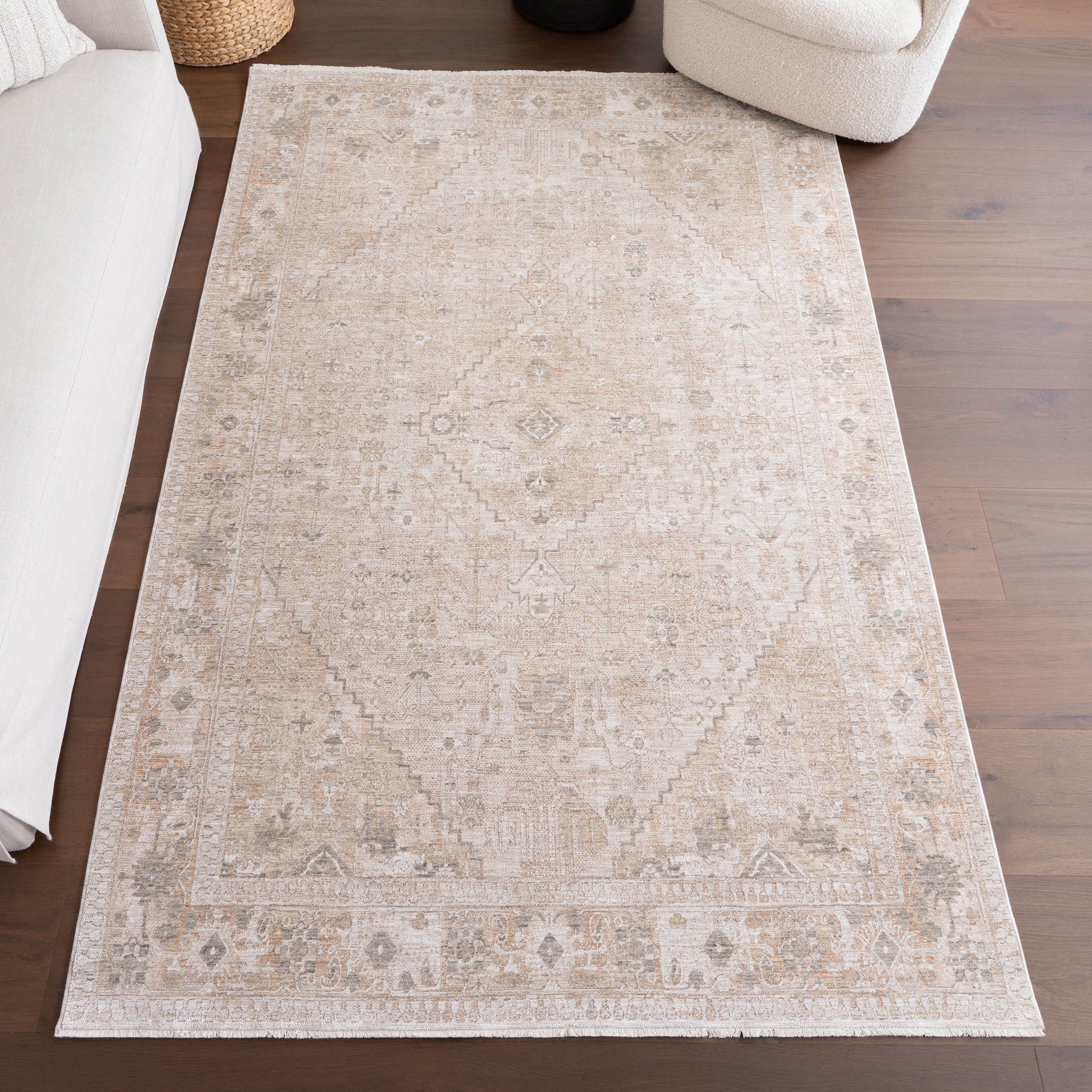 Koami Medallion Fringe Area Rug - Image 13