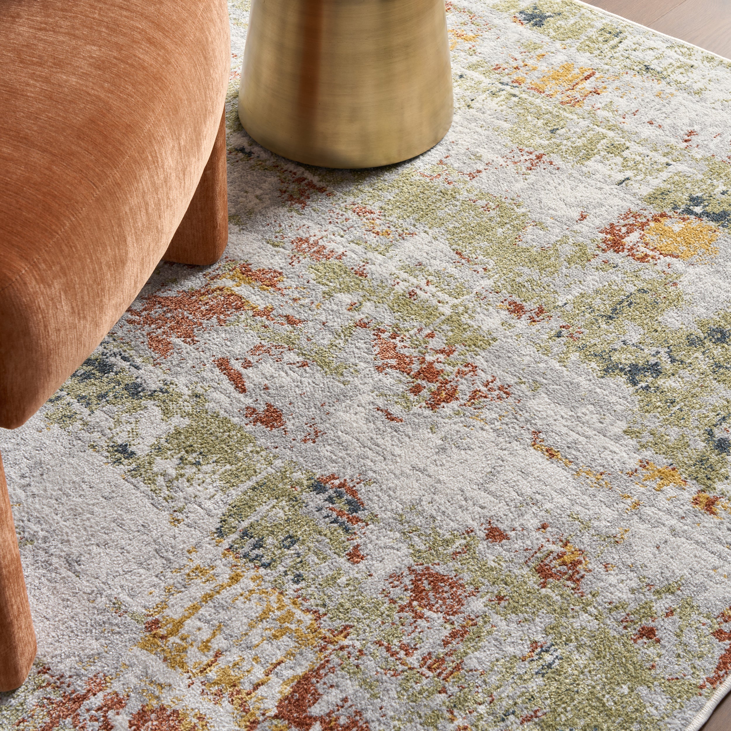 Aaliyah Casual Abstract Machine Washable Area Rug - Image 19