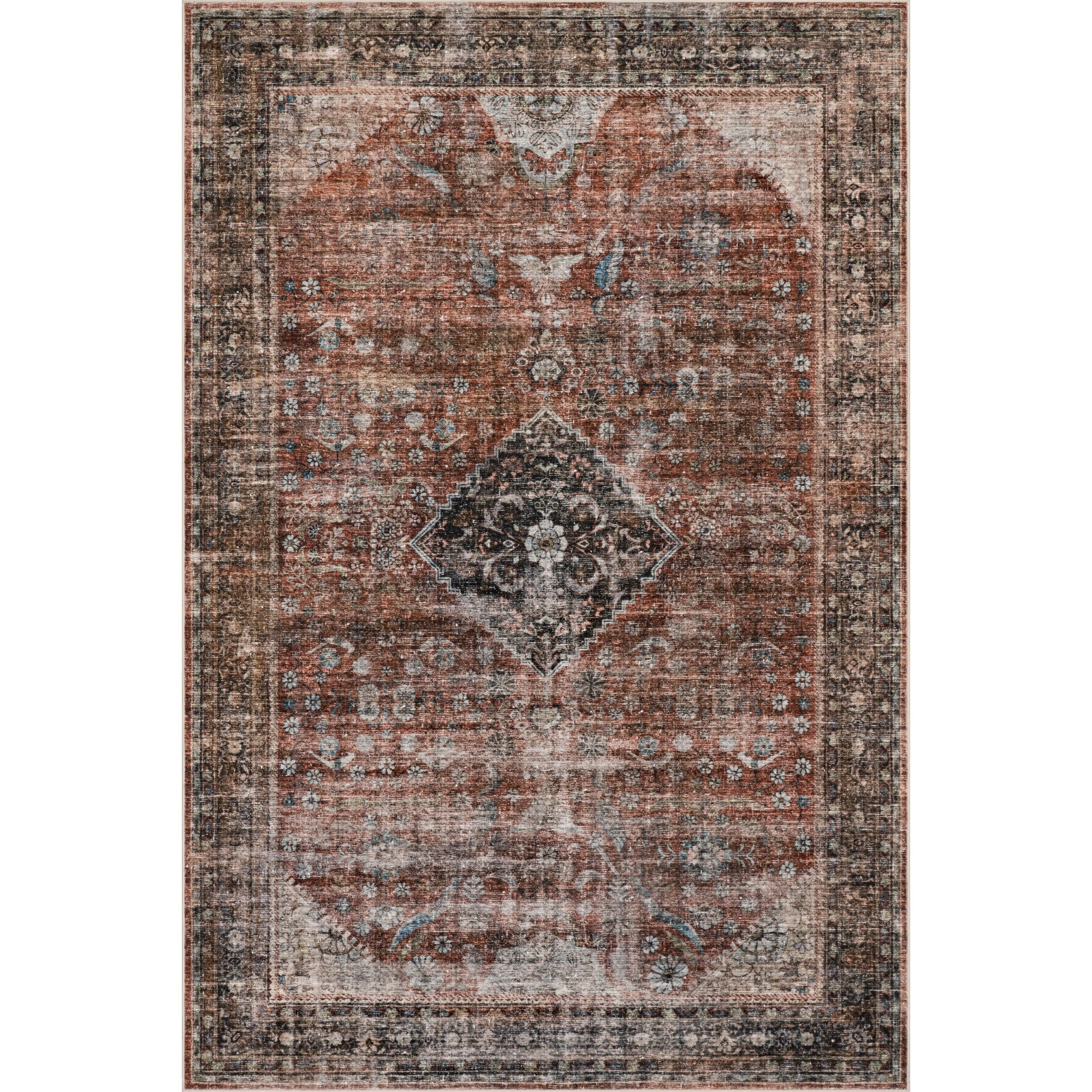 Nuloom Orielle Medallion Traditional Washable Area Rug