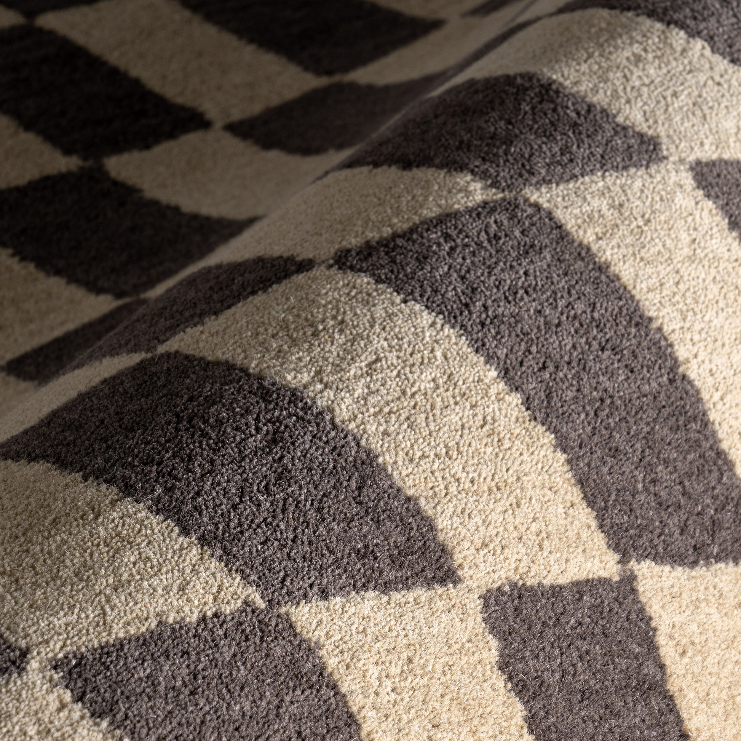 Kia Checkerboard Wool Area Rug - Image 29