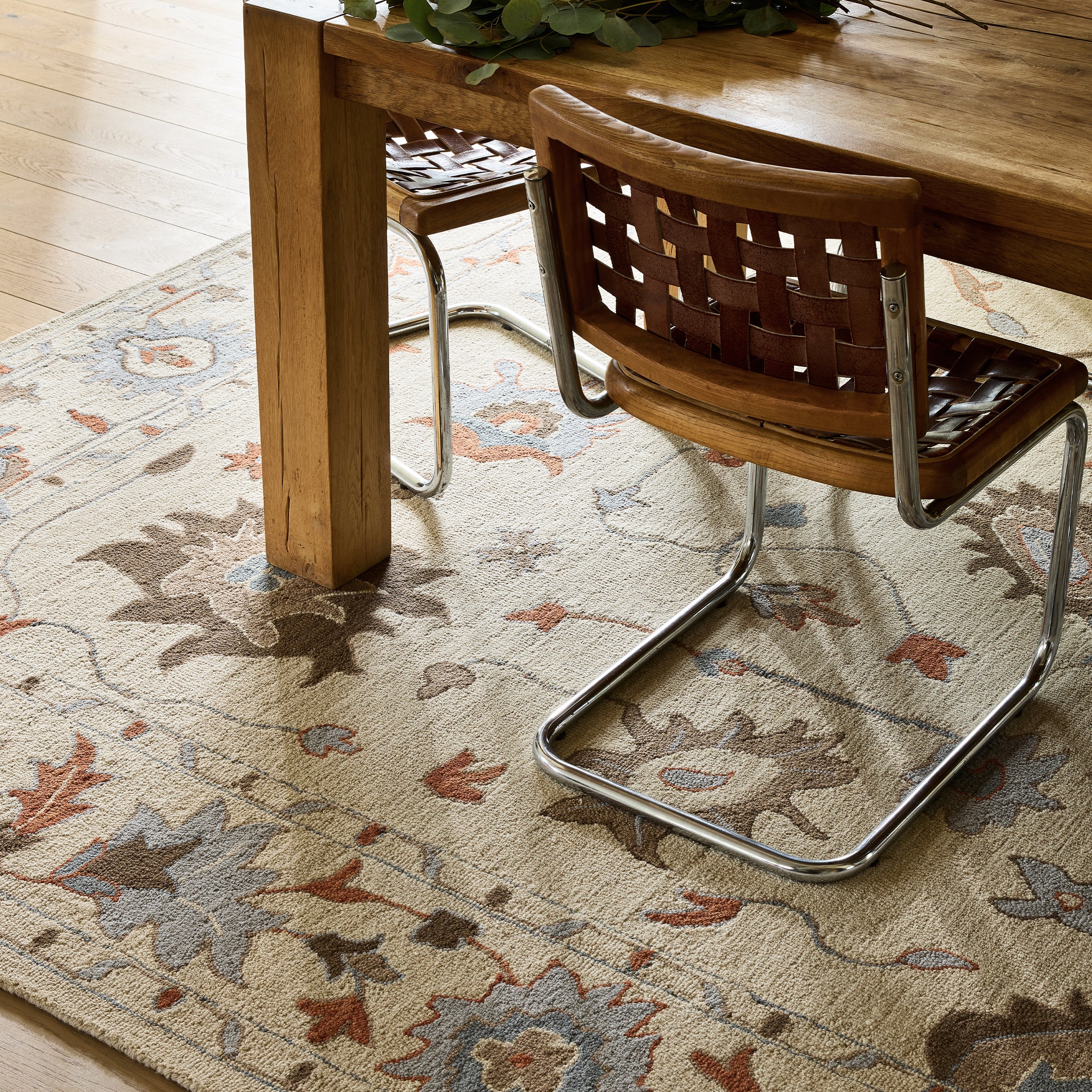 Woodland Bordered Wool Area Rug - Image 2